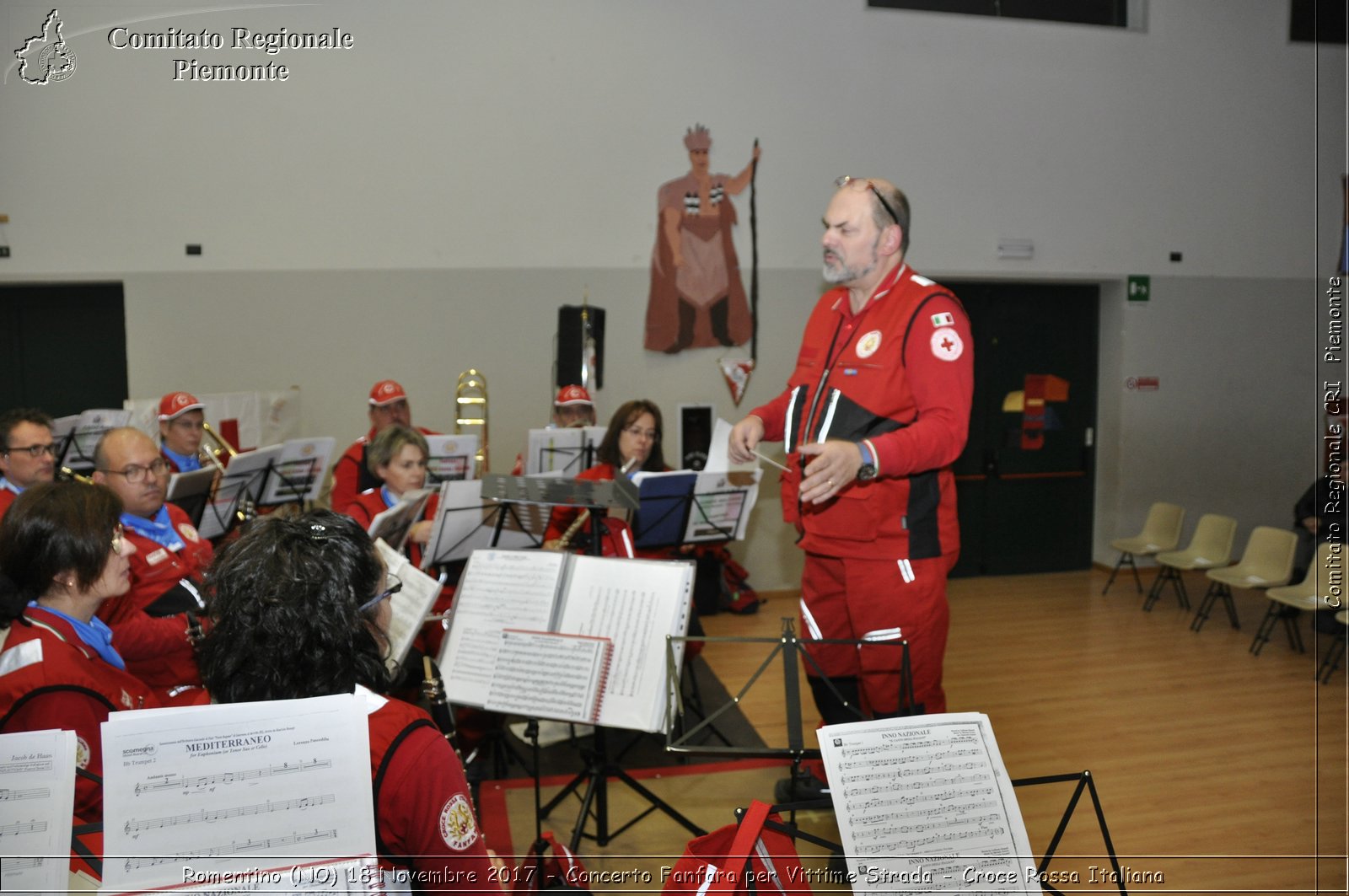 Romentino (NO) 18 Novembre 2017 - Concerto Fanfara per Vittime Strada - Croce Rossa Italiana- Comitato Regionale del Piemonte