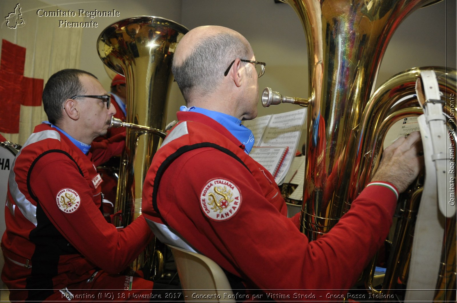 Romentino (NO) 18 Novembre 2017 - Concerto Fanfara per Vittime Strada - Croce Rossa Italiana- Comitato Regionale del Piemonte