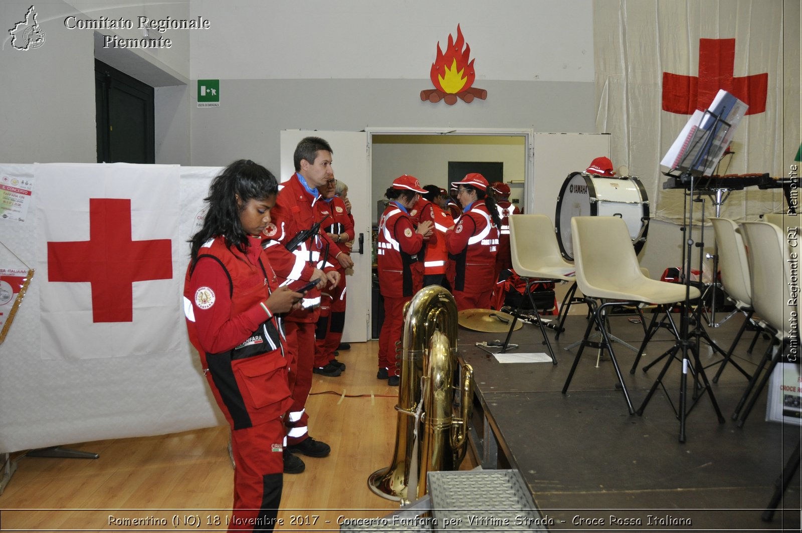 Romentino (NO) 18 Novembre 2017 - Concerto Fanfara per Vittime Strada - Croce Rossa Italiana- Comitato Regionale del Piemonte