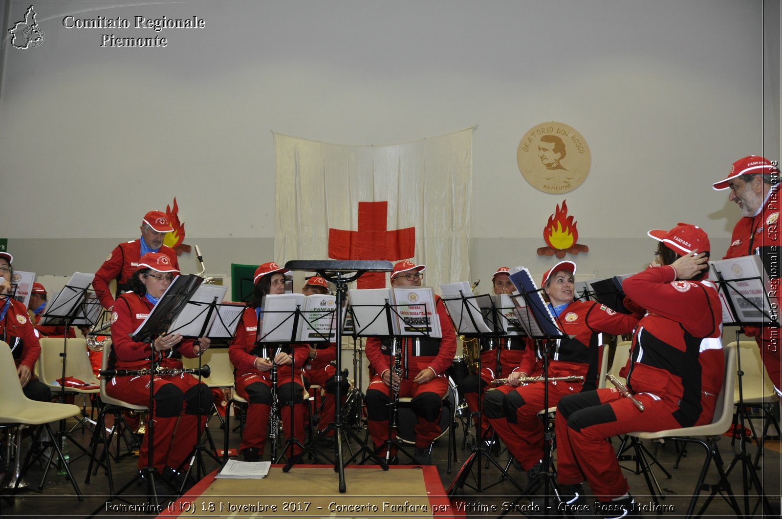 Romentino (NO) 18 Novembre 2017 - Concerto Fanfara per Vittime Strada - Croce Rossa Italiana- Comitato Regionale del Piemonte