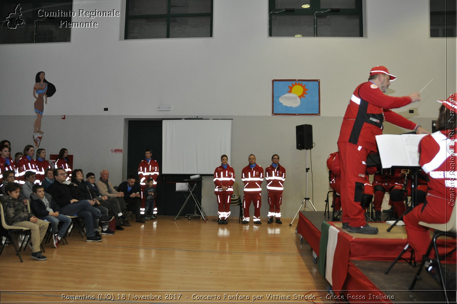 Romentino (NO) 18 Novembre 2017 - Concerto Fanfara per Vittime Strada - Croce Rossa Italiana- Comitato Regionale del Piemonte