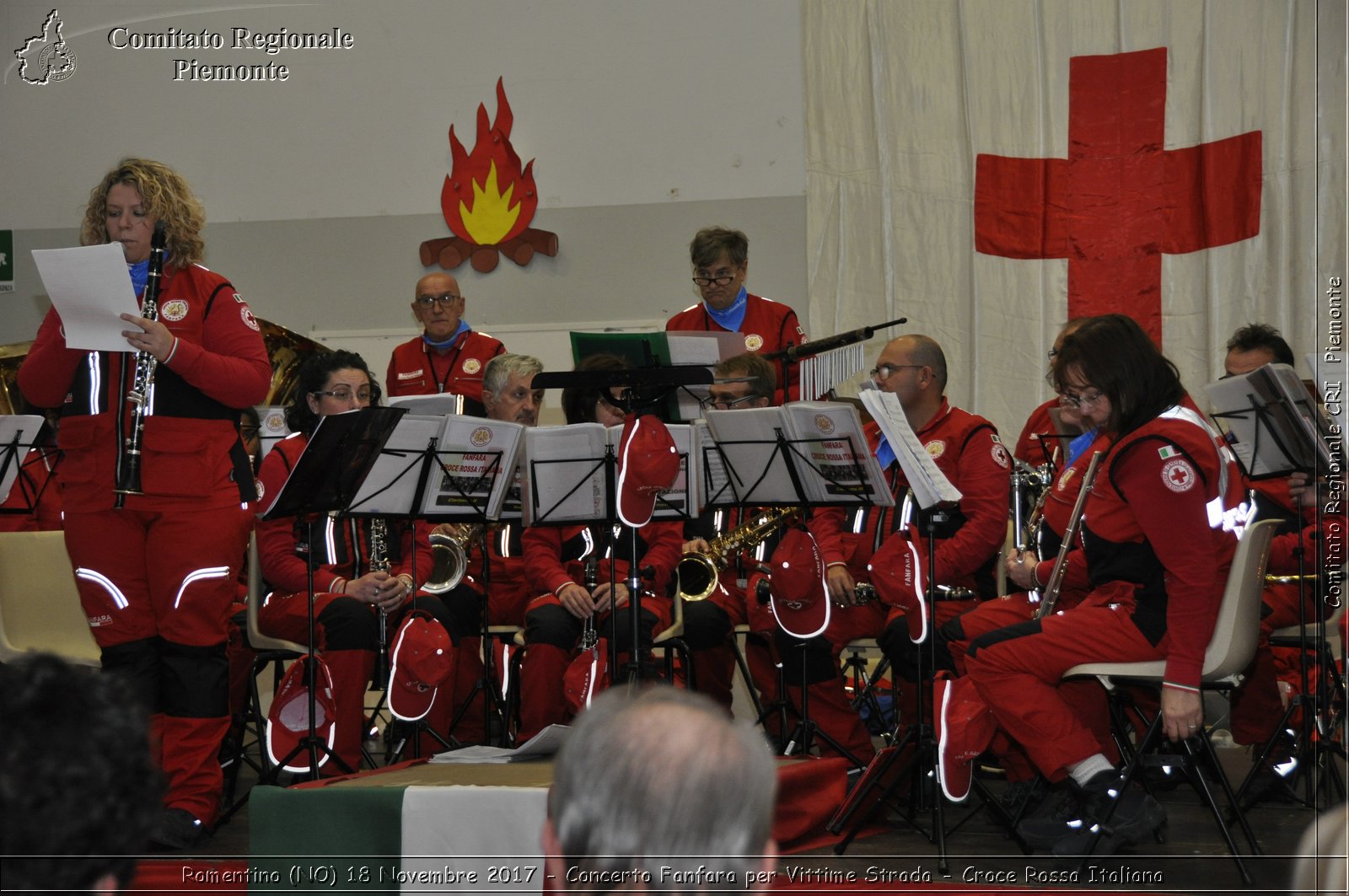 Romentino (NO) 18 Novembre 2017 - Concerto Fanfara per Vittime Strada - Croce Rossa Italiana- Comitato Regionale del Piemonte