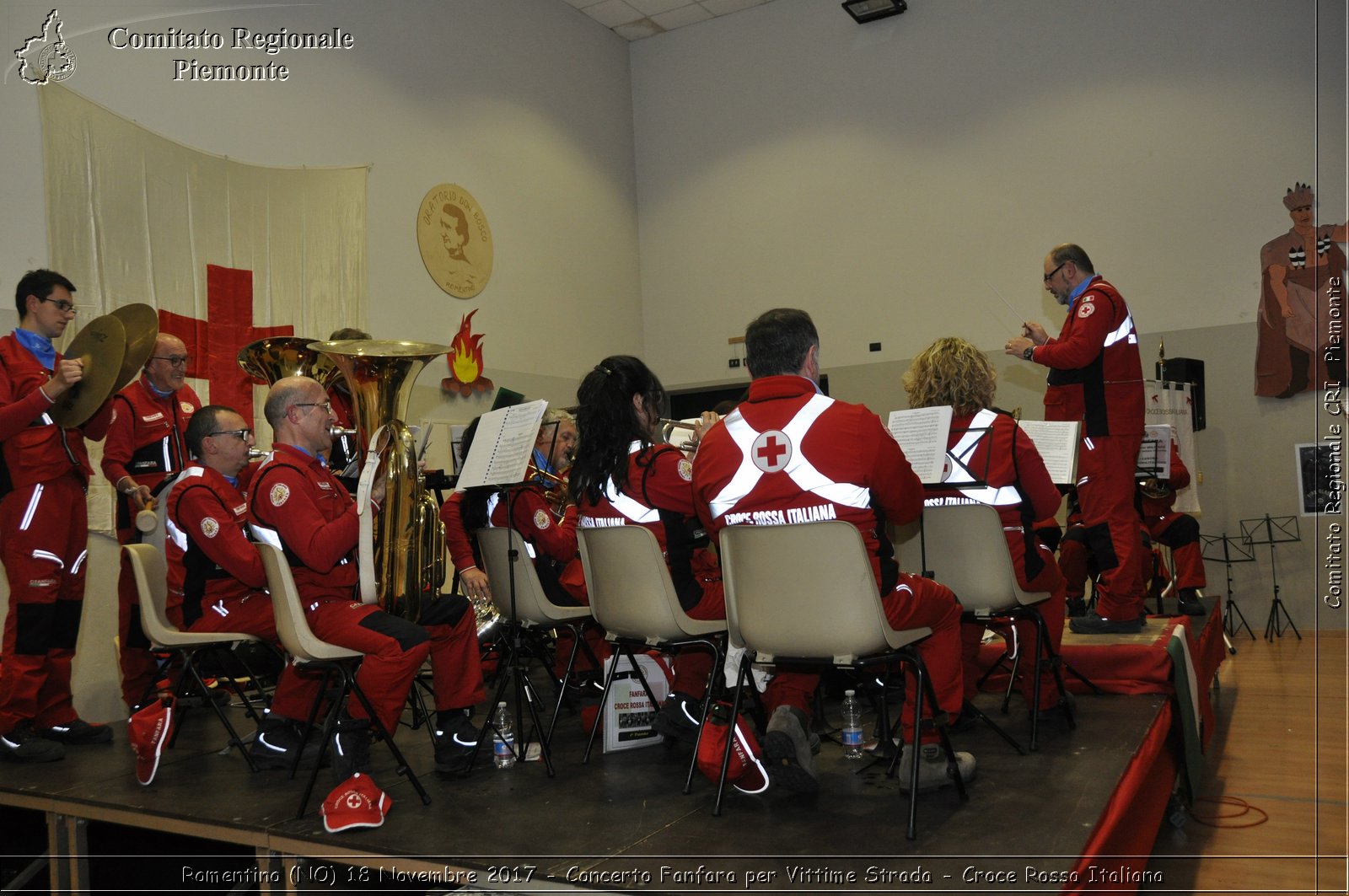 Romentino (NO) 18 Novembre 2017 - Concerto Fanfara per Vittime Strada - Croce Rossa Italiana- Comitato Regionale del Piemonte