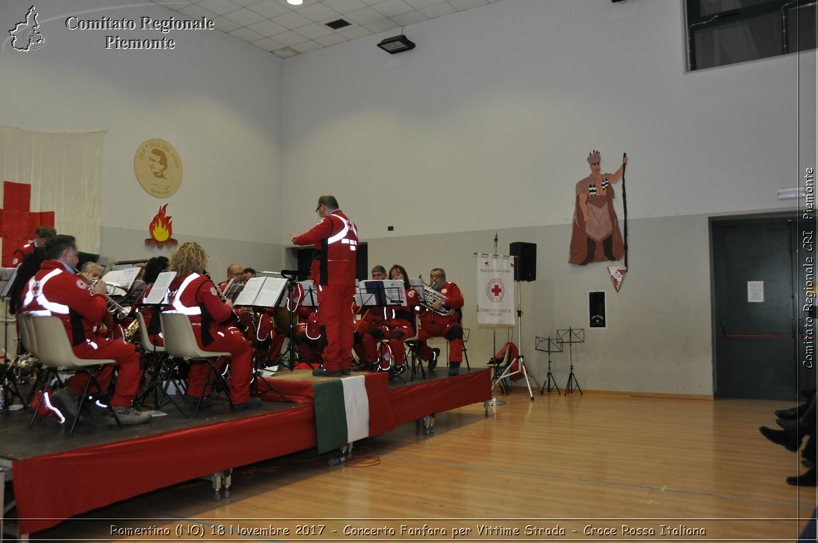 Romentino (NO) 18 Novembre 2017 - Concerto Fanfara per Vittime Strada - Croce Rossa Italiana- Comitato Regionale del Piemonte