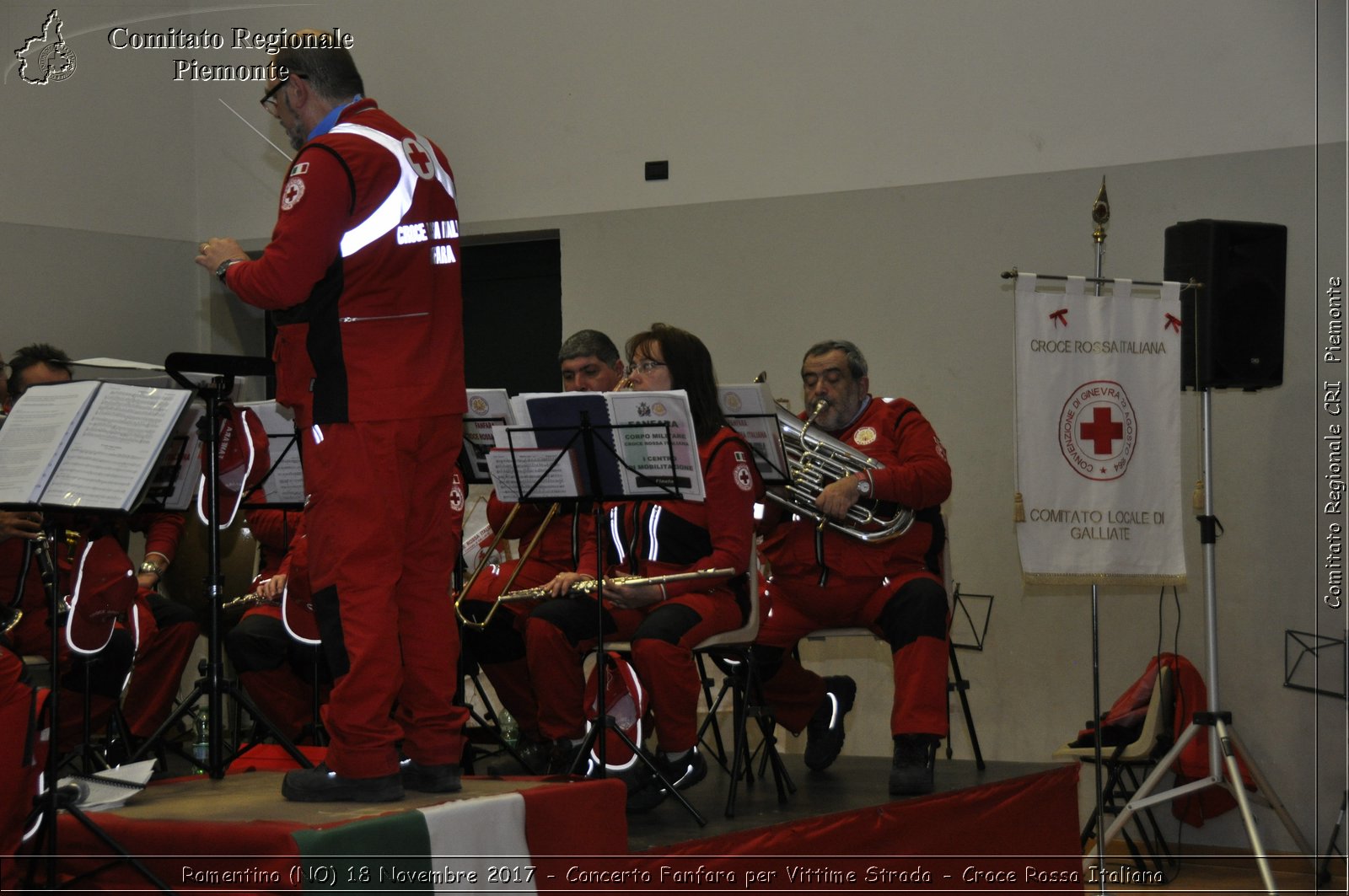 Romentino (NO) 18 Novembre 2017 - Concerto Fanfara per Vittime Strada - Croce Rossa Italiana- Comitato Regionale del Piemonte