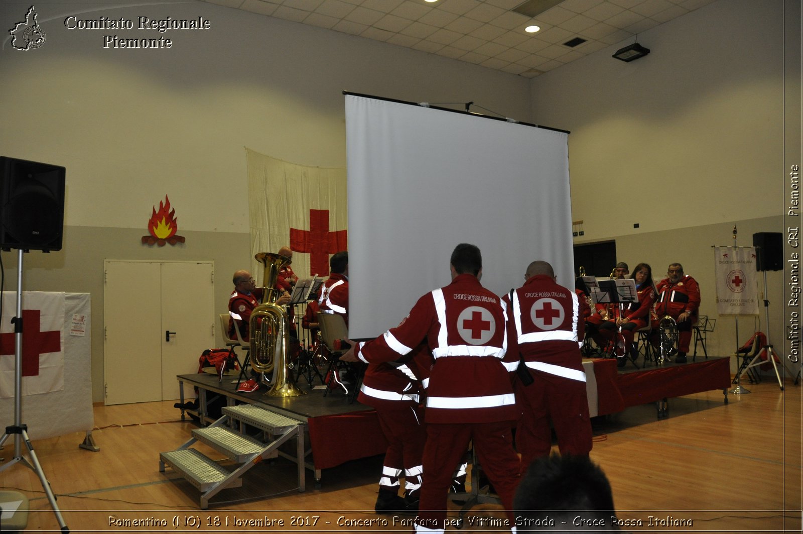 Romentino (NO) 18 Novembre 2017 - Concerto Fanfara per Vittime Strada - Croce Rossa Italiana- Comitato Regionale del Piemonte