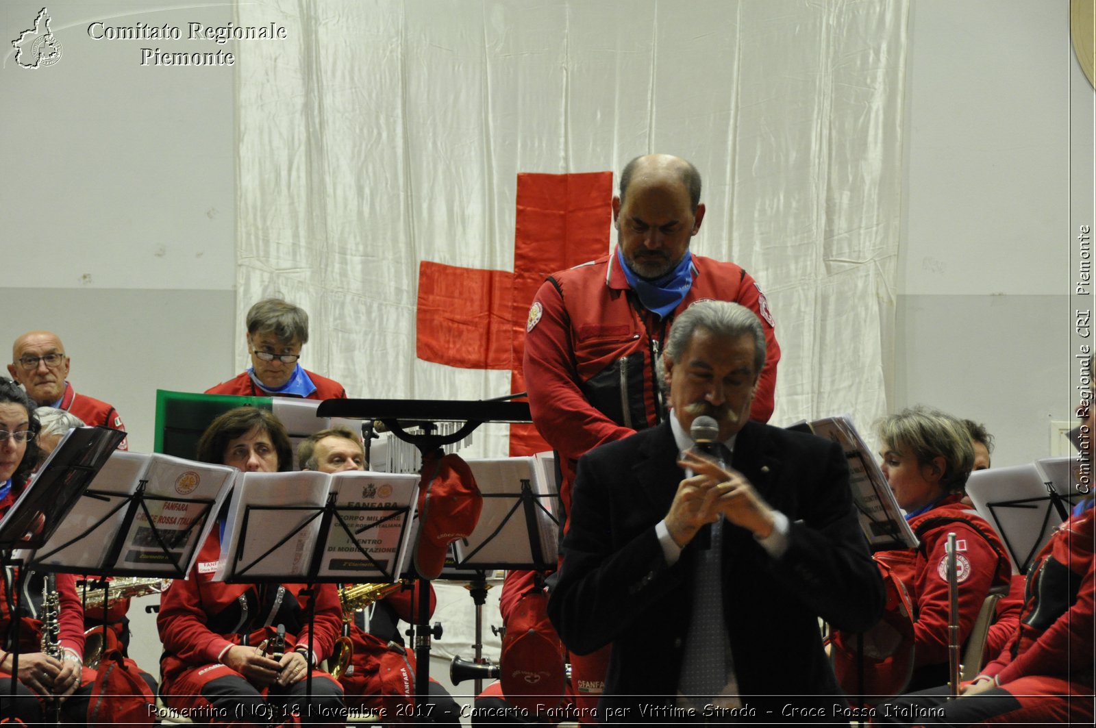 Romentino (NO) 18 Novembre 2017 - Concerto Fanfara per Vittime Strada - Croce Rossa Italiana- Comitato Regionale del Piemonte