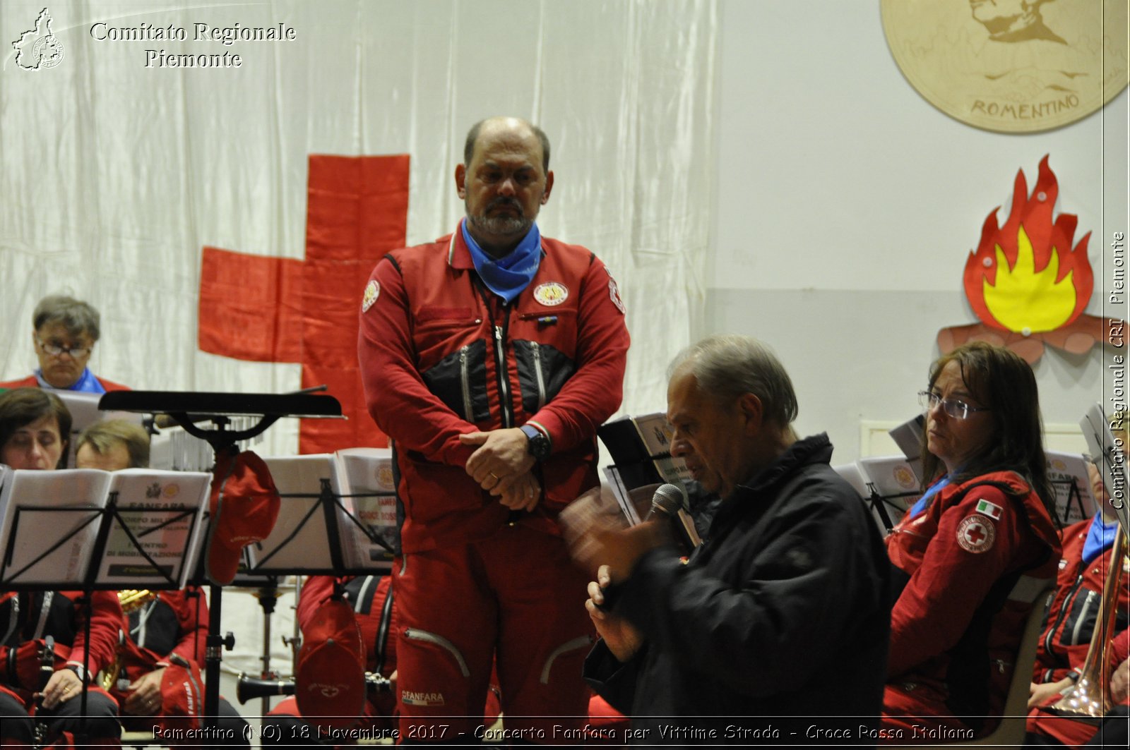 Romentino (NO) 18 Novembre 2017 - Concerto Fanfara per Vittime Strada - Croce Rossa Italiana- Comitato Regionale del Piemonte