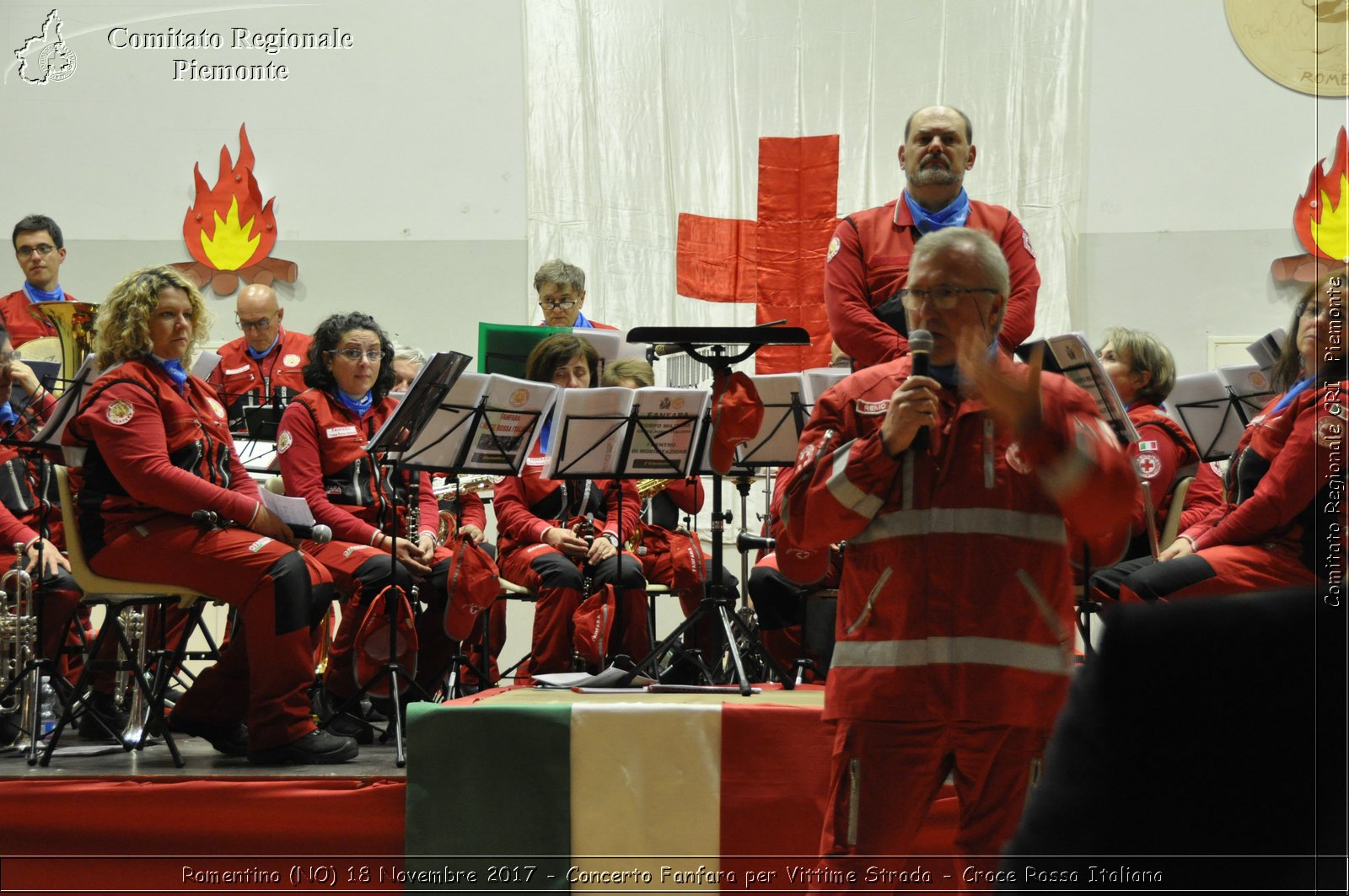 Romentino (NO) 18 Novembre 2017 - Concerto Fanfara per Vittime Strada - Croce Rossa Italiana- Comitato Regionale del Piemonte