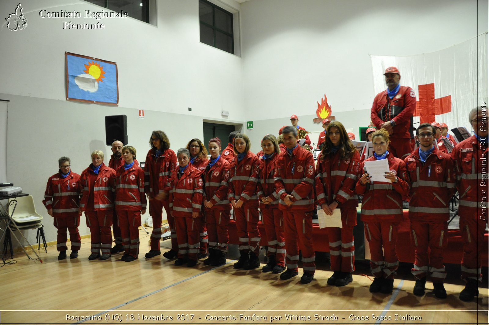 Romentino (NO) 18 Novembre 2017 - Concerto Fanfara per Vittime Strada - Croce Rossa Italiana- Comitato Regionale del Piemonte