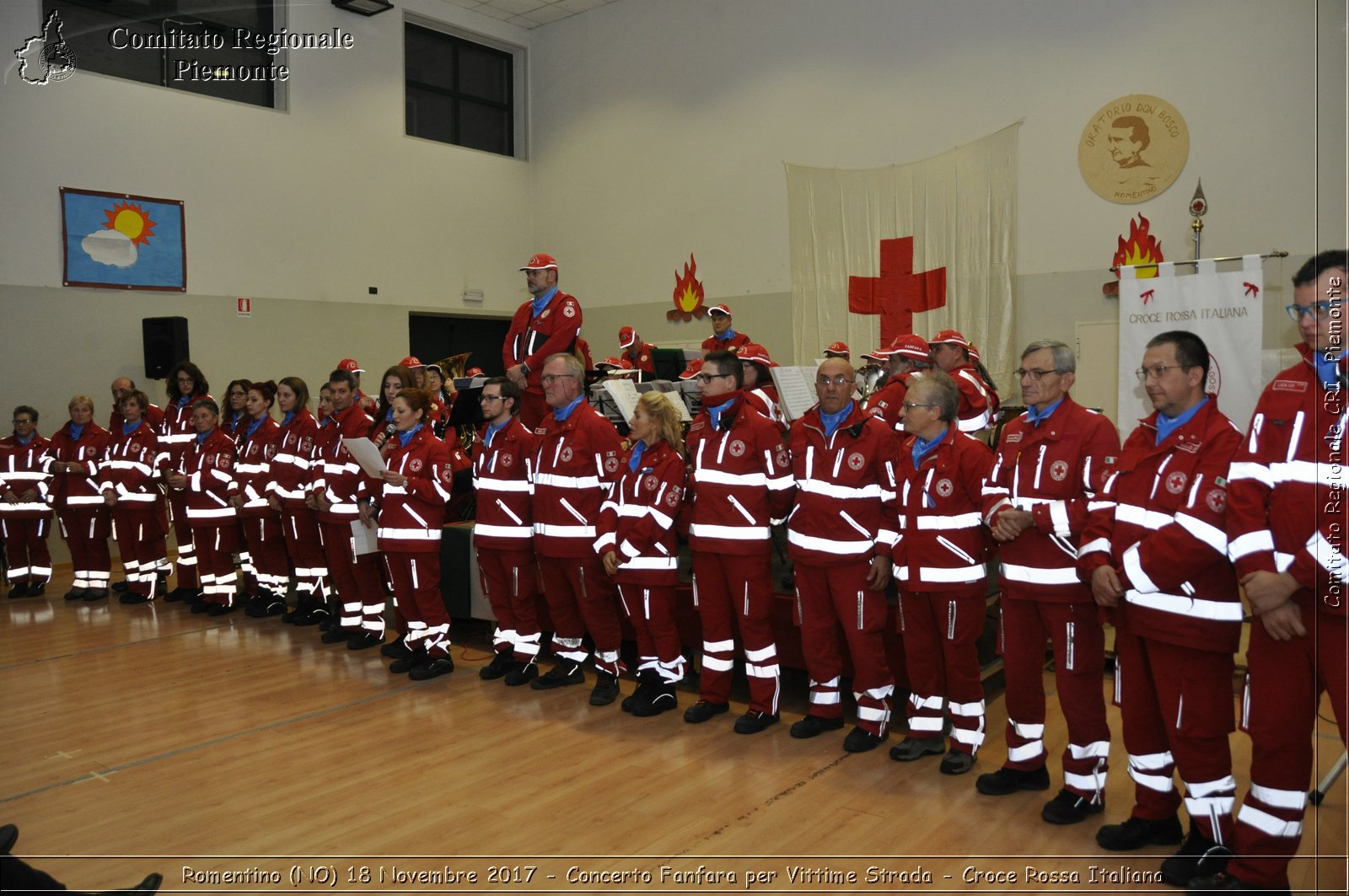 Romentino (NO) 18 Novembre 2017 - Concerto Fanfara per Vittime Strada - Croce Rossa Italiana- Comitato Regionale del Piemonte