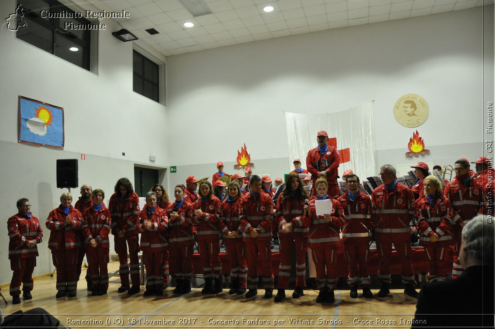 Romentino (NO) 18 Novembre 2017 - Concerto Fanfara per Vittime Strada - Croce Rossa Italiana- Comitato Regionale del Piemonte