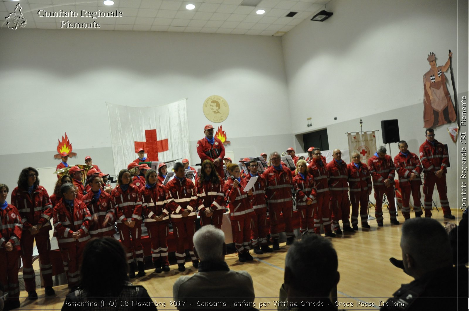 Romentino (NO) 18 Novembre 2017 - Concerto Fanfara per Vittime Strada - Croce Rossa Italiana- Comitato Regionale del Piemonte