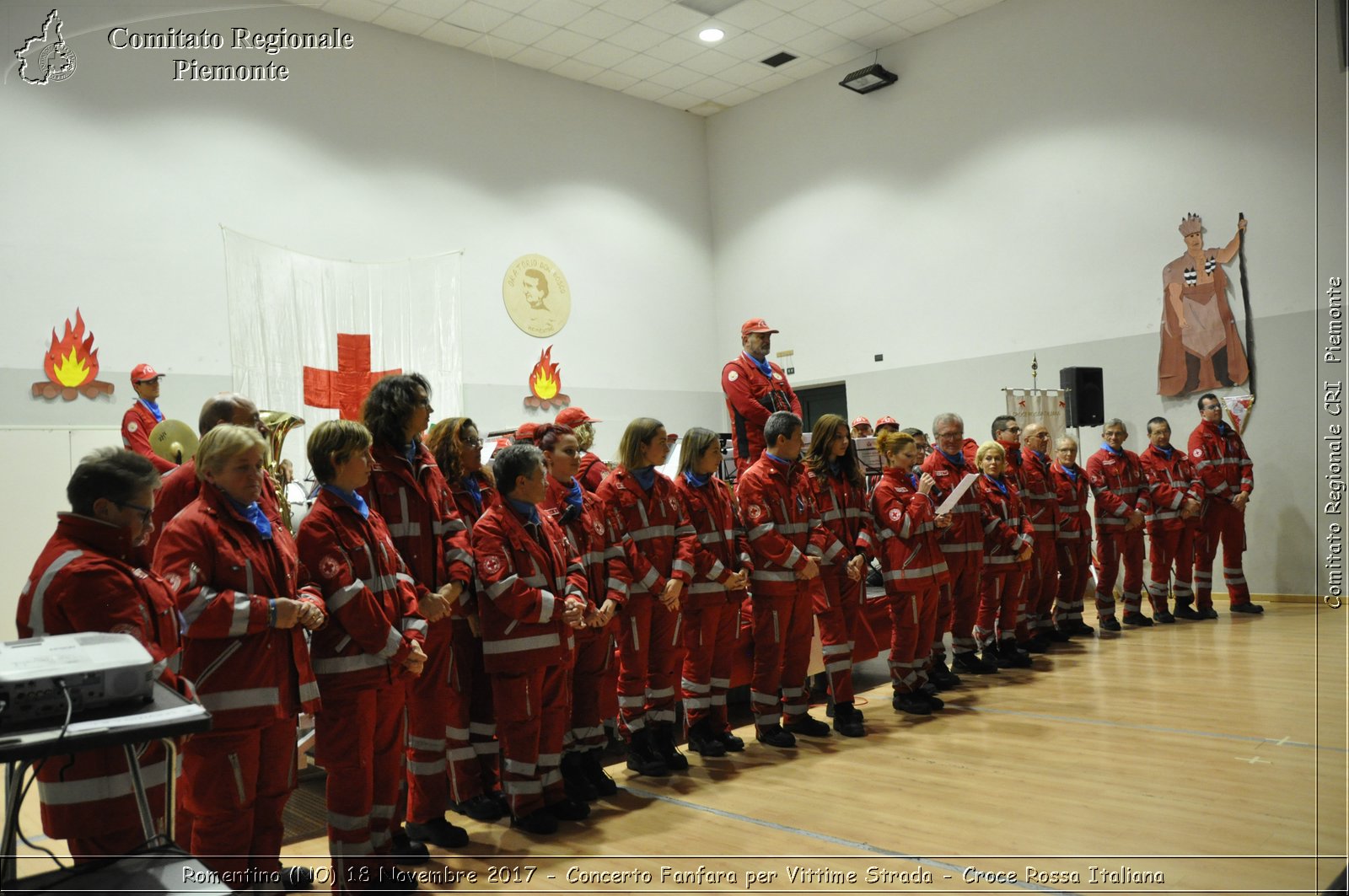 Romentino (NO) 18 Novembre 2017 - Concerto Fanfara per Vittime Strada - Croce Rossa Italiana- Comitato Regionale del Piemonte