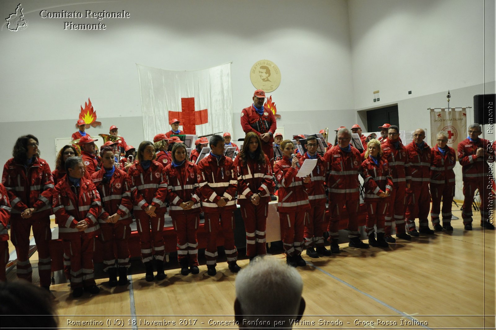 Romentino (NO) 18 Novembre 2017 - Concerto Fanfara per Vittime Strada - Croce Rossa Italiana- Comitato Regionale del Piemonte