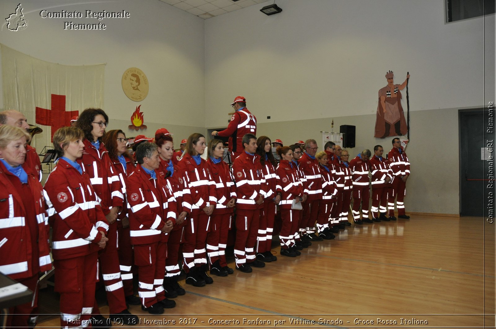 Romentino (NO) 18 Novembre 2017 - Concerto Fanfara per Vittime Strada - Croce Rossa Italiana- Comitato Regionale del Piemonte