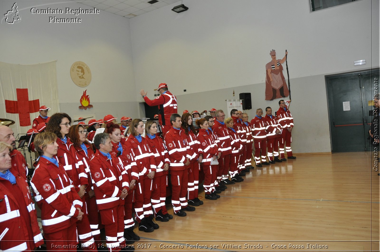 Romentino (NO) 18 Novembre 2017 - Concerto Fanfara per Vittime Strada - Croce Rossa Italiana- Comitato Regionale del Piemonte