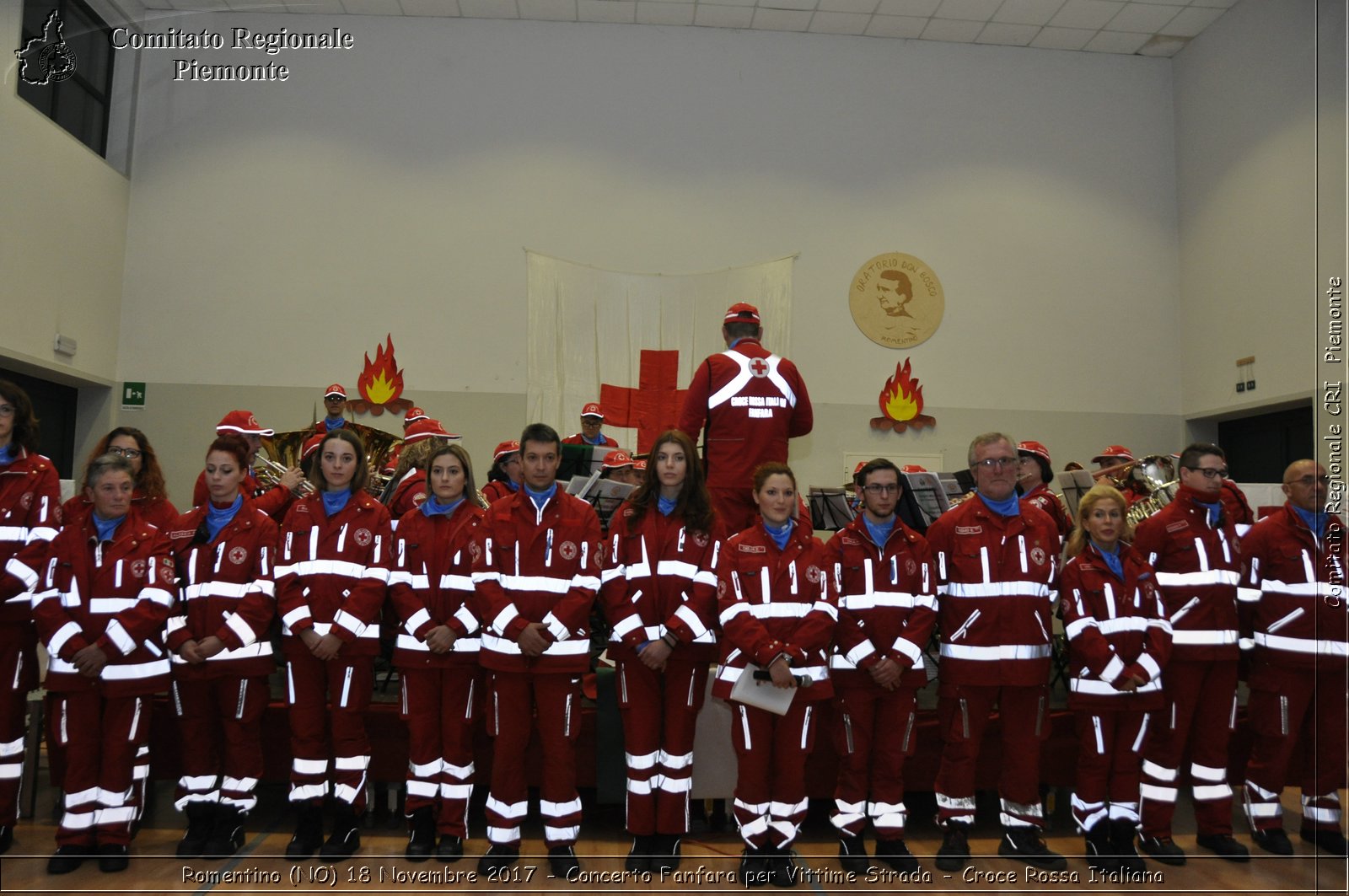 Romentino (NO) 18 Novembre 2017 - Concerto Fanfara per Vittime Strada - Croce Rossa Italiana- Comitato Regionale del Piemonte