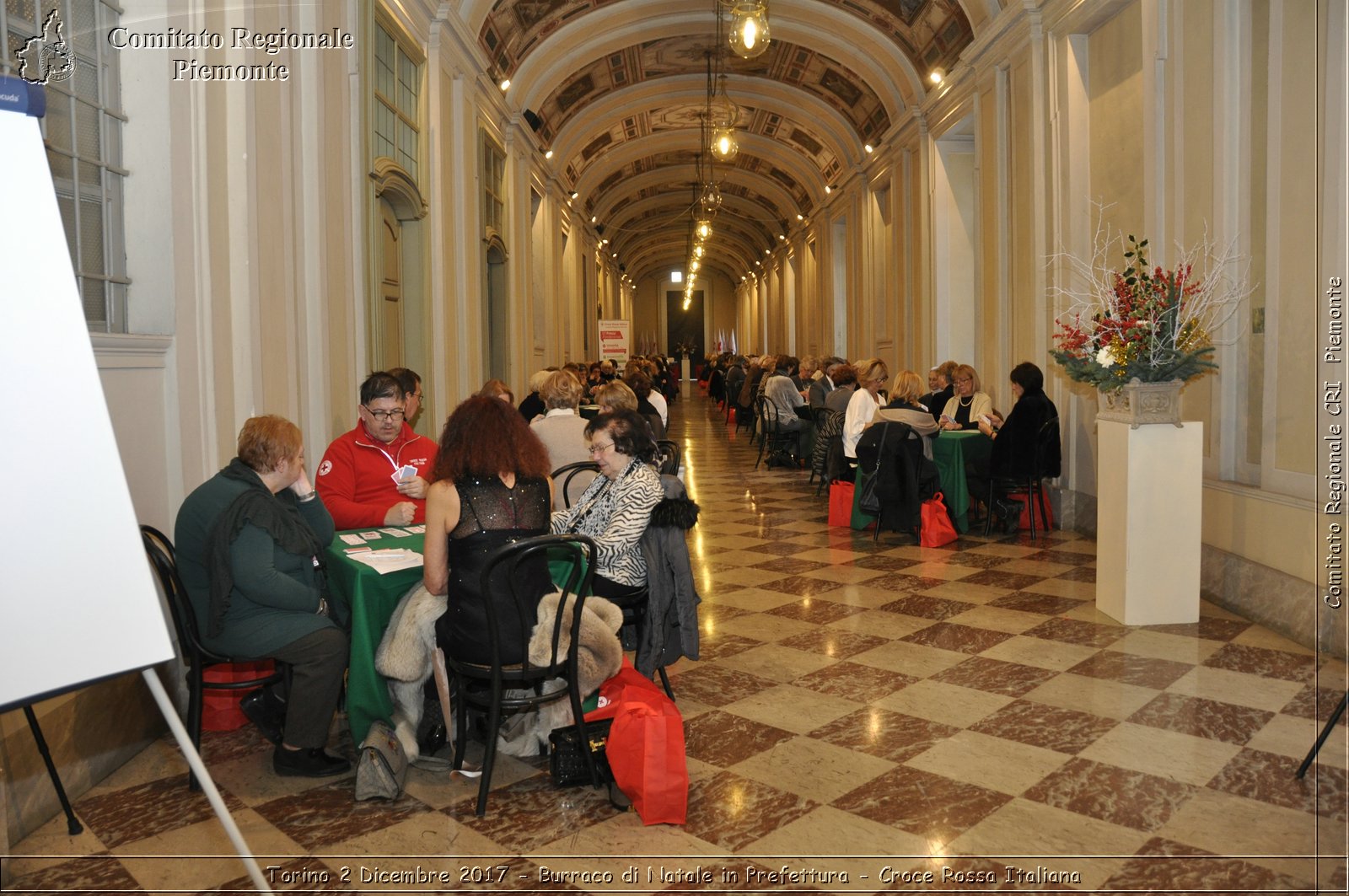 Torino 2 Dicembre 2017 - Burraco di Natale in Prefettura - Croce Rossa Italiana- Comitato Regionale del Piemonte