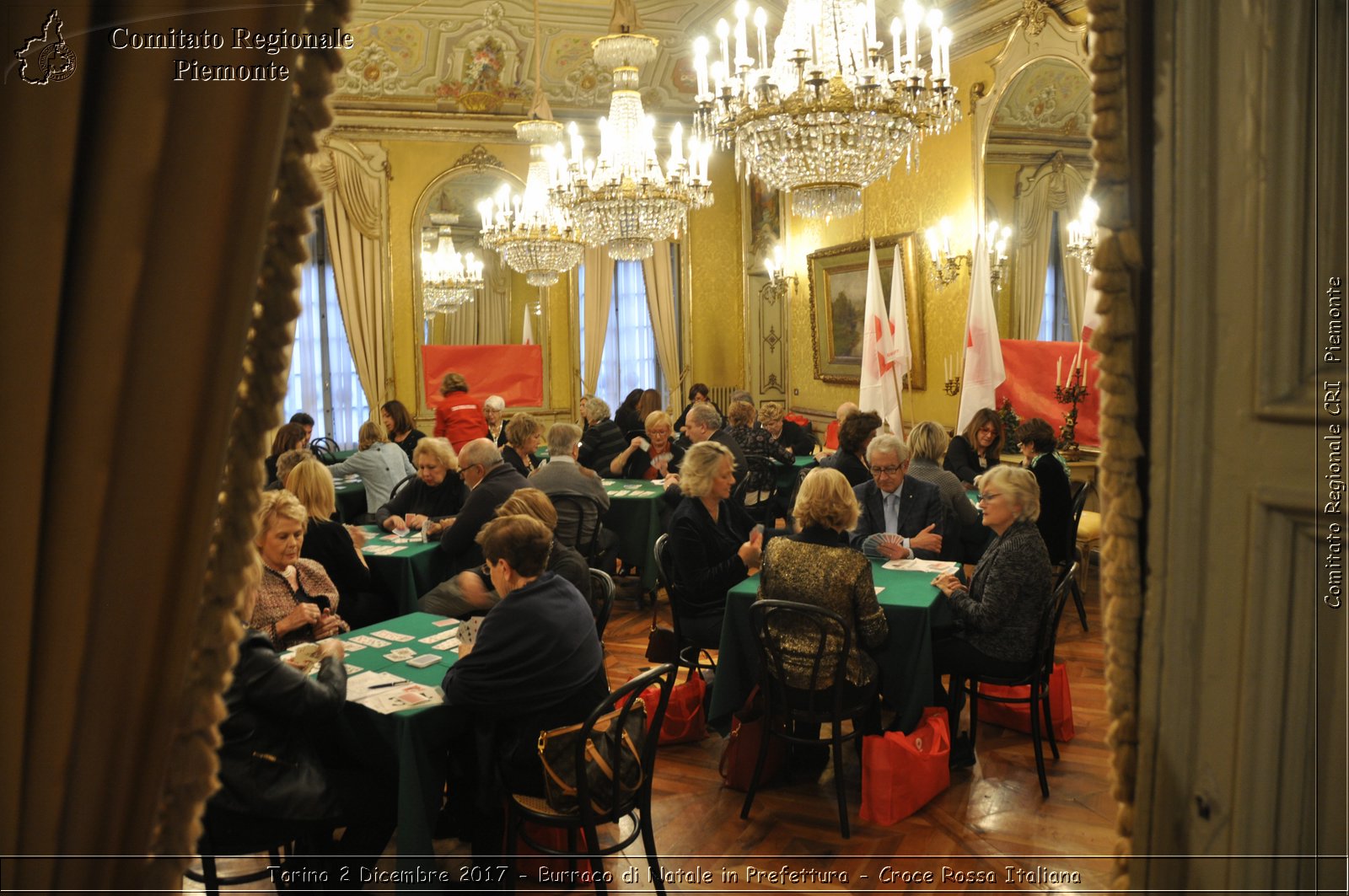 Torino 2 Dicembre 2017 - Burraco di Natale in Prefettura - Croce Rossa Italiana- Comitato Regionale del Piemonte