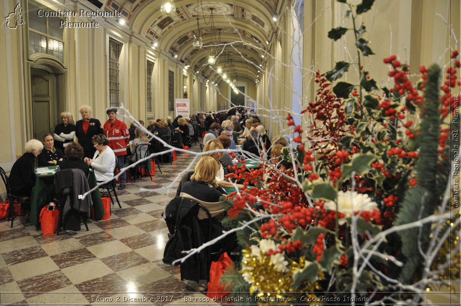 Torino 2 Dicembre 2017 - Burraco di Natale in Prefettura - Croce Rossa Italiana- Comitato Regionale del Piemonte