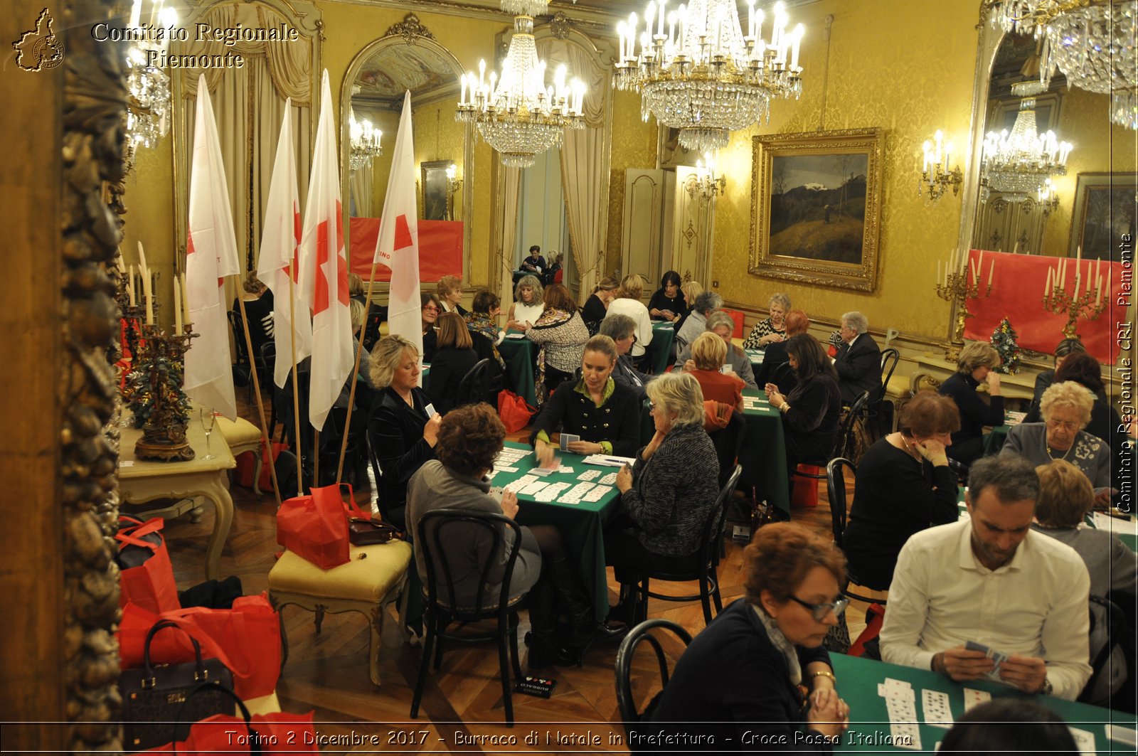 Torino 2 Dicembre 2017 - Burraco di Natale in Prefettura - Croce Rossa Italiana- Comitato Regionale del Piemonte