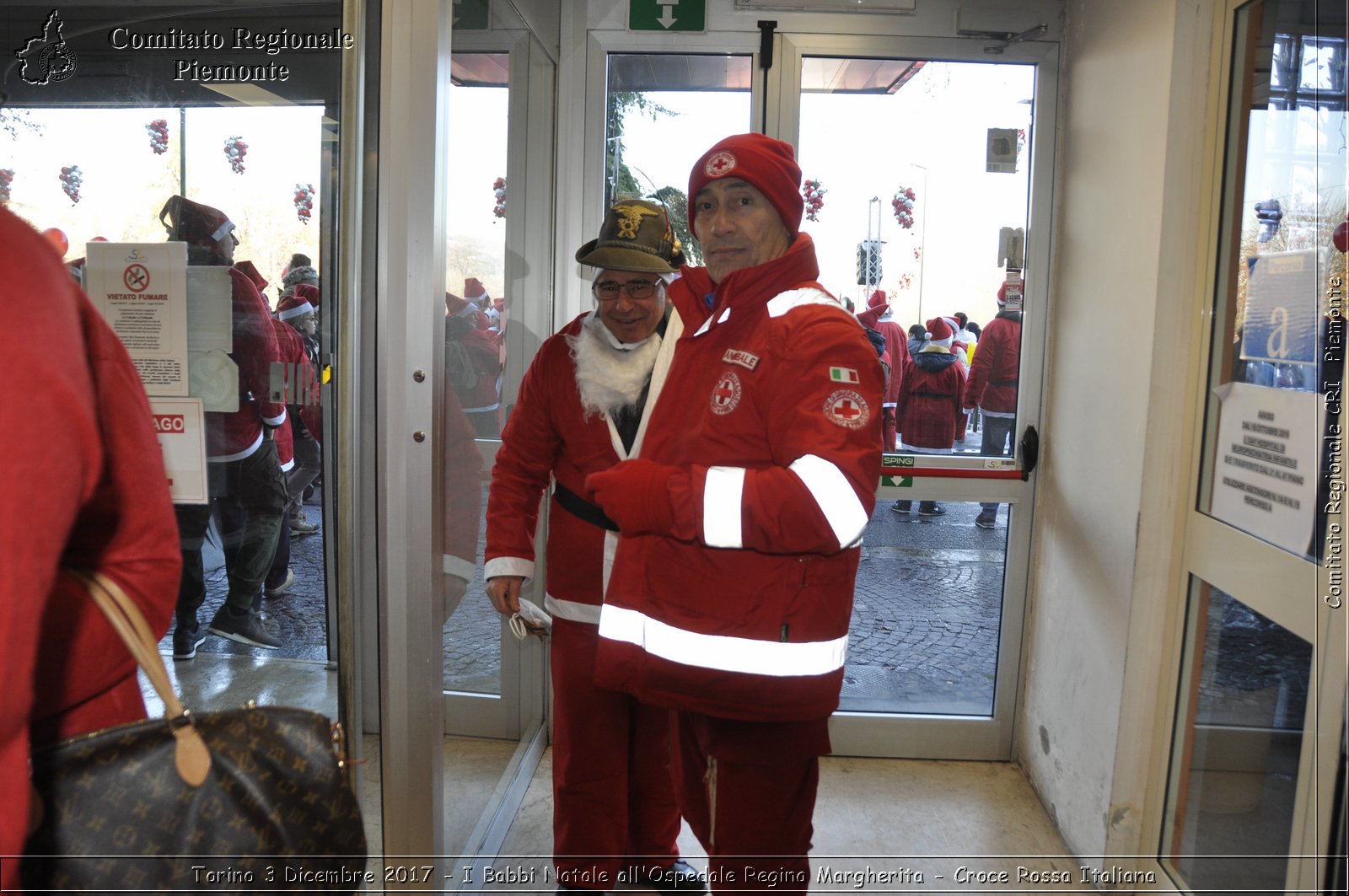 Torino 3 Dicembre 2017 - I Babbi Natale all'Ospedale Regina Margherita - Croce Rossa Italiana- Comitato Regionale del Piemonte