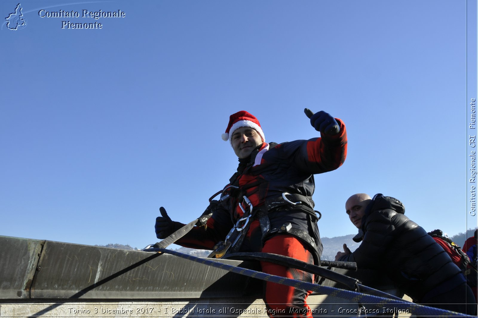 Torino 3 Dicembre 2017 - I Babbi Natale all'Ospedale Regina Margherita - Croce Rossa Italiana- Comitato Regionale del Piemonte