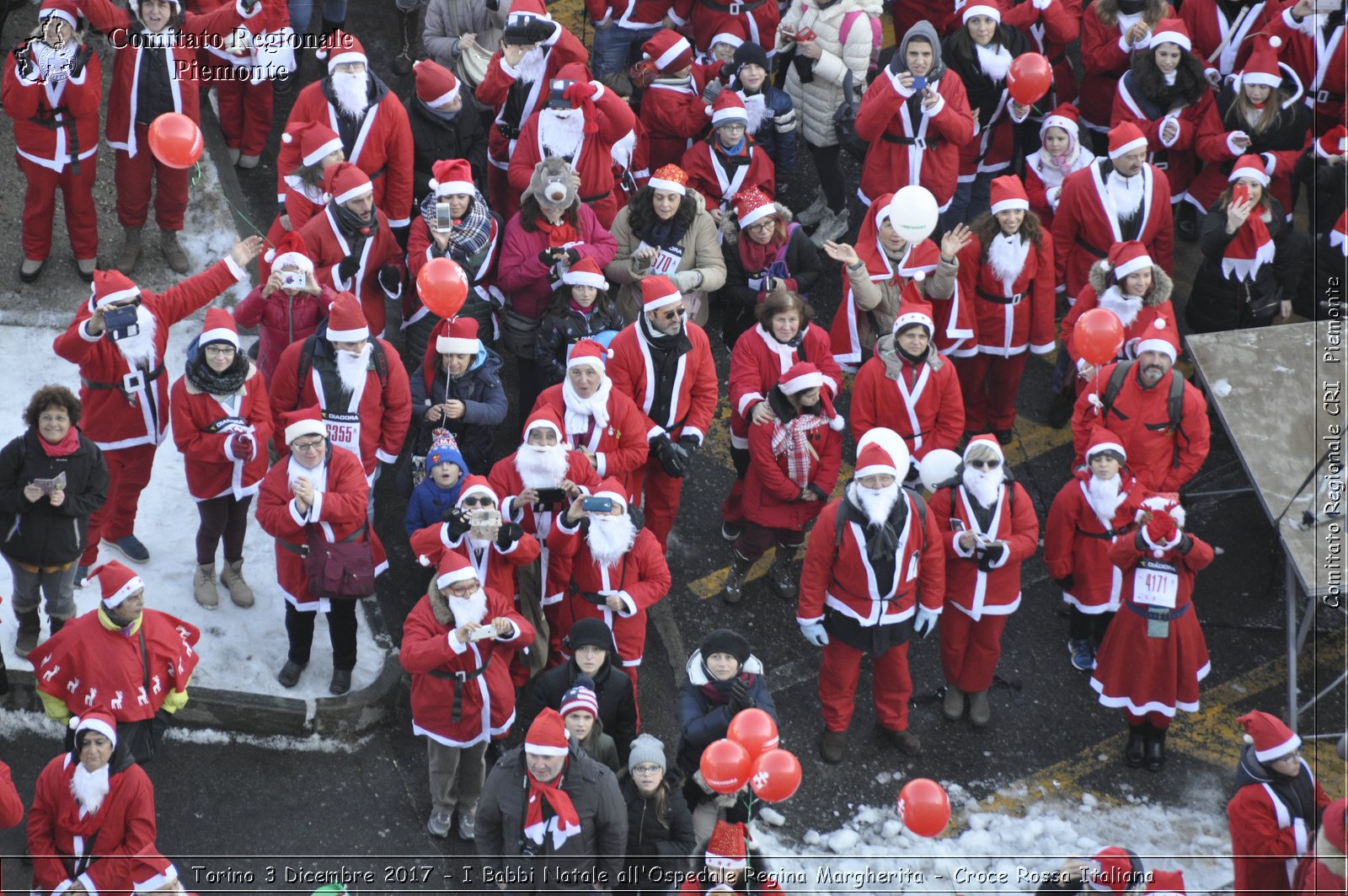 Torino 3 Dicembre 2017 - I Babbi Natale all'Ospedale Regina Margherita - Croce Rossa Italiana- Comitato Regionale del Piemonte