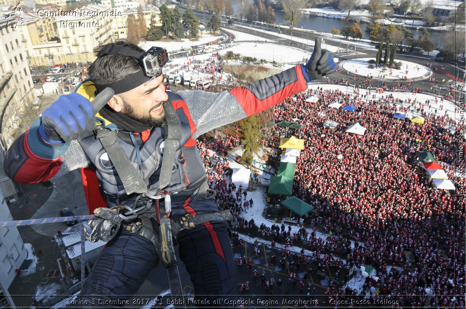 Torino 3 Dicembre 2017 - I Babbi Natale all'Ospedale Regina Margherita - Croce Rossa Italiana- Comitato Regionale del Piemonte