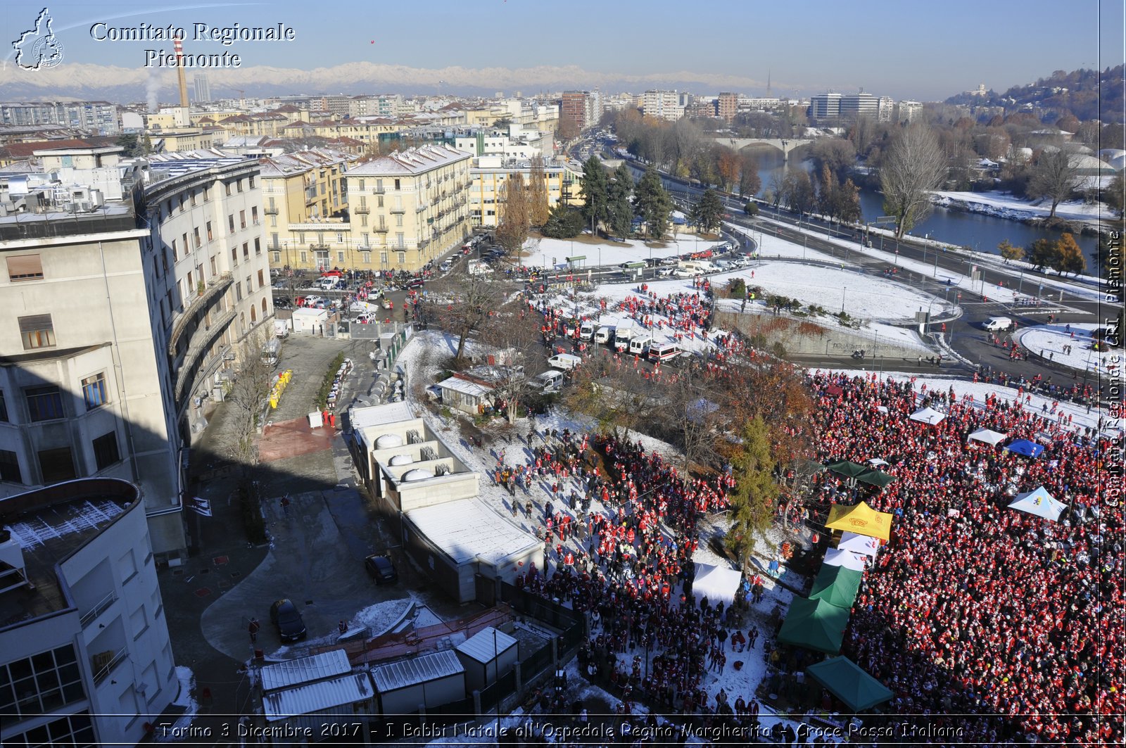 Torino 3 Dicembre 2017 - I Babbi Natale all'Ospedale Regina Margherita - Croce Rossa Italiana- Comitato Regionale del Piemonte