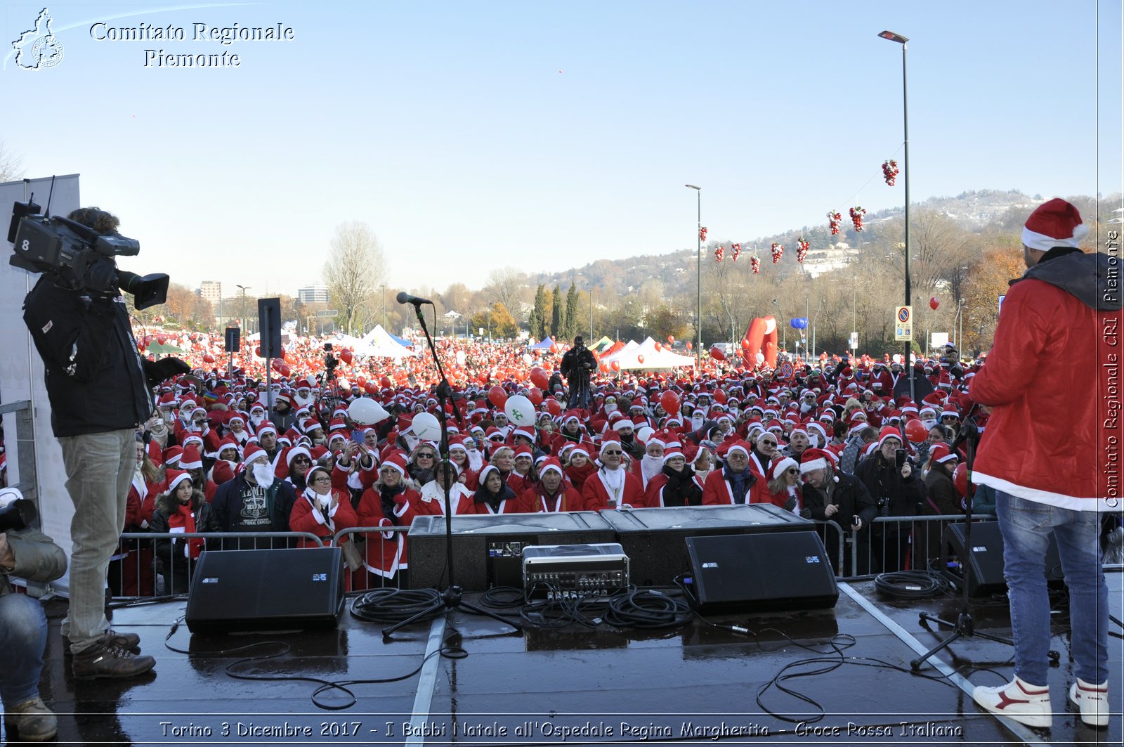 Torino 3 Dicembre 2017 - I Babbi Natale all'Ospedale Regina Margherita - Croce Rossa Italiana- Comitato Regionale del Piemonte