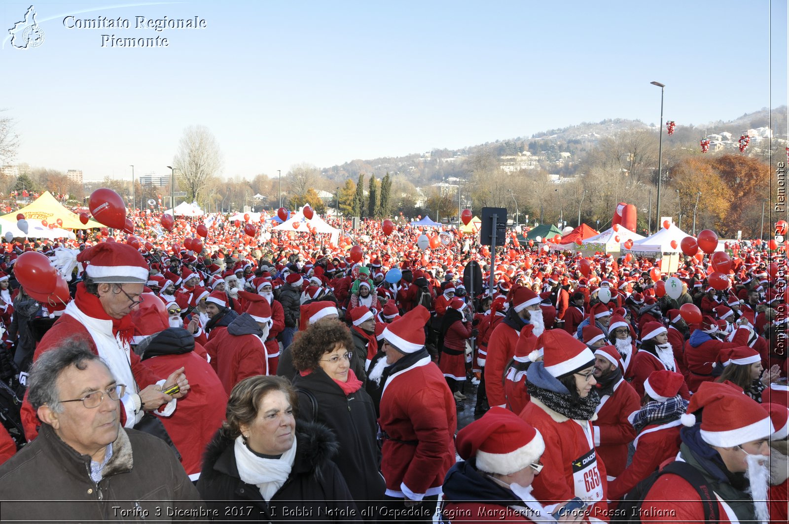 Torino 3 Dicembre 2017 - I Babbi Natale all'Ospedale Regina Margherita - Croce Rossa Italiana- Comitato Regionale del Piemonte