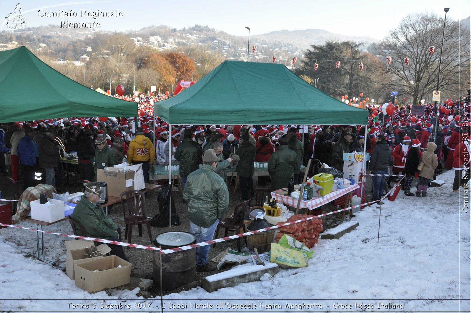 Torino 3 Dicembre 2017 - I Babbi Natale all'Ospedale Regina Margherita - Croce Rossa Italiana- Comitato Regionale del Piemonte