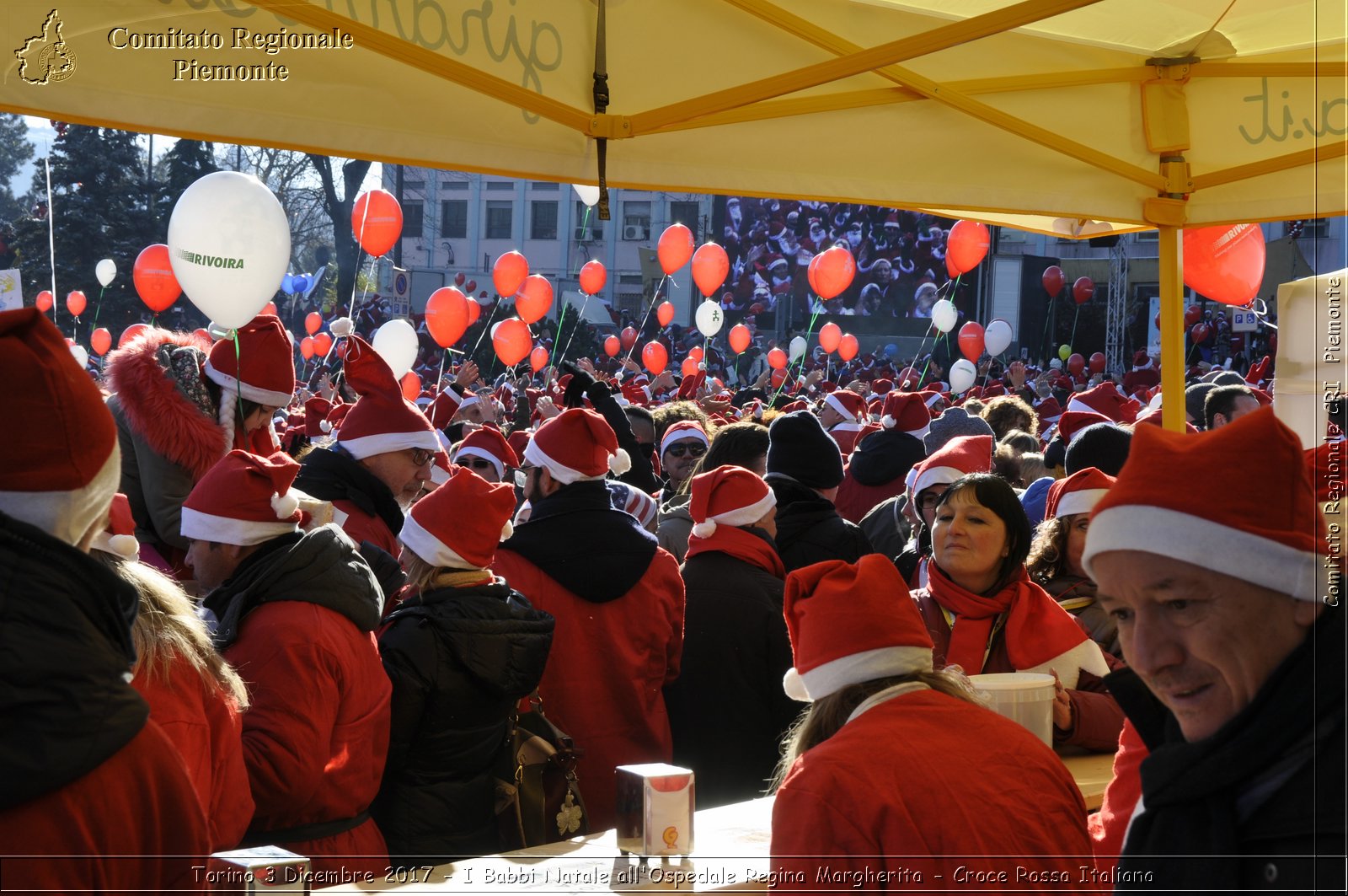 Torino 3 Dicembre 2017 - I Babbi Natale all'Ospedale Regina Margherita - Croce Rossa Italiana- Comitato Regionale del Piemonte