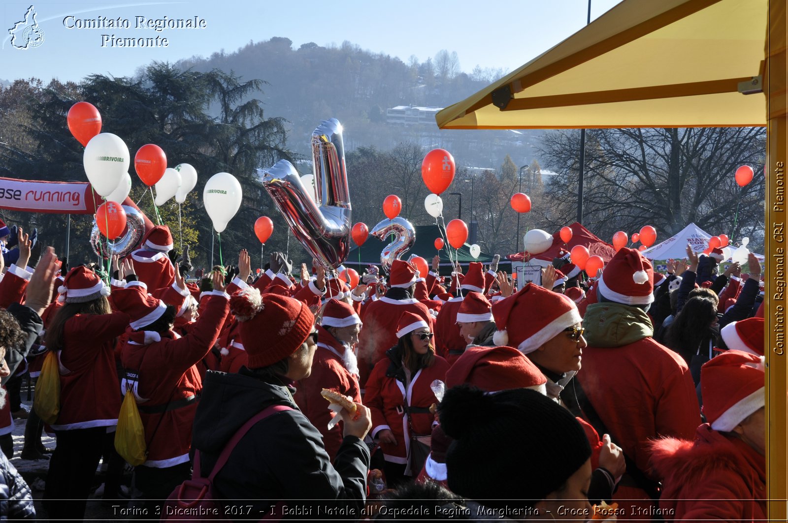 Torino 3 Dicembre 2017 - I Babbi Natale all'Ospedale Regina Margherita - Croce Rossa Italiana- Comitato Regionale del Piemonte