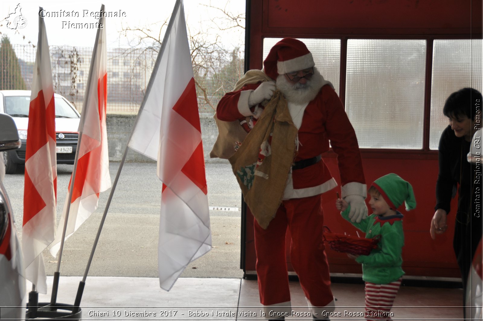 Chieri 10 Dicembre 2017 - Babbo Natale visita la Croce Rossa - Croce Rossa Italiana- Comitato Regionale del Piemonte