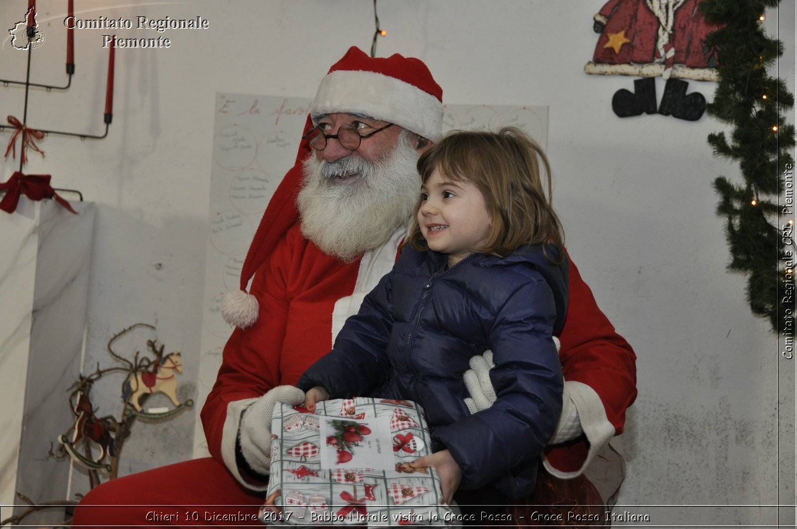 Chieri 10 Dicembre 2017 - Babbo Natale visita la Croce Rossa - Croce Rossa Italiana- Comitato Regionale del Piemonte