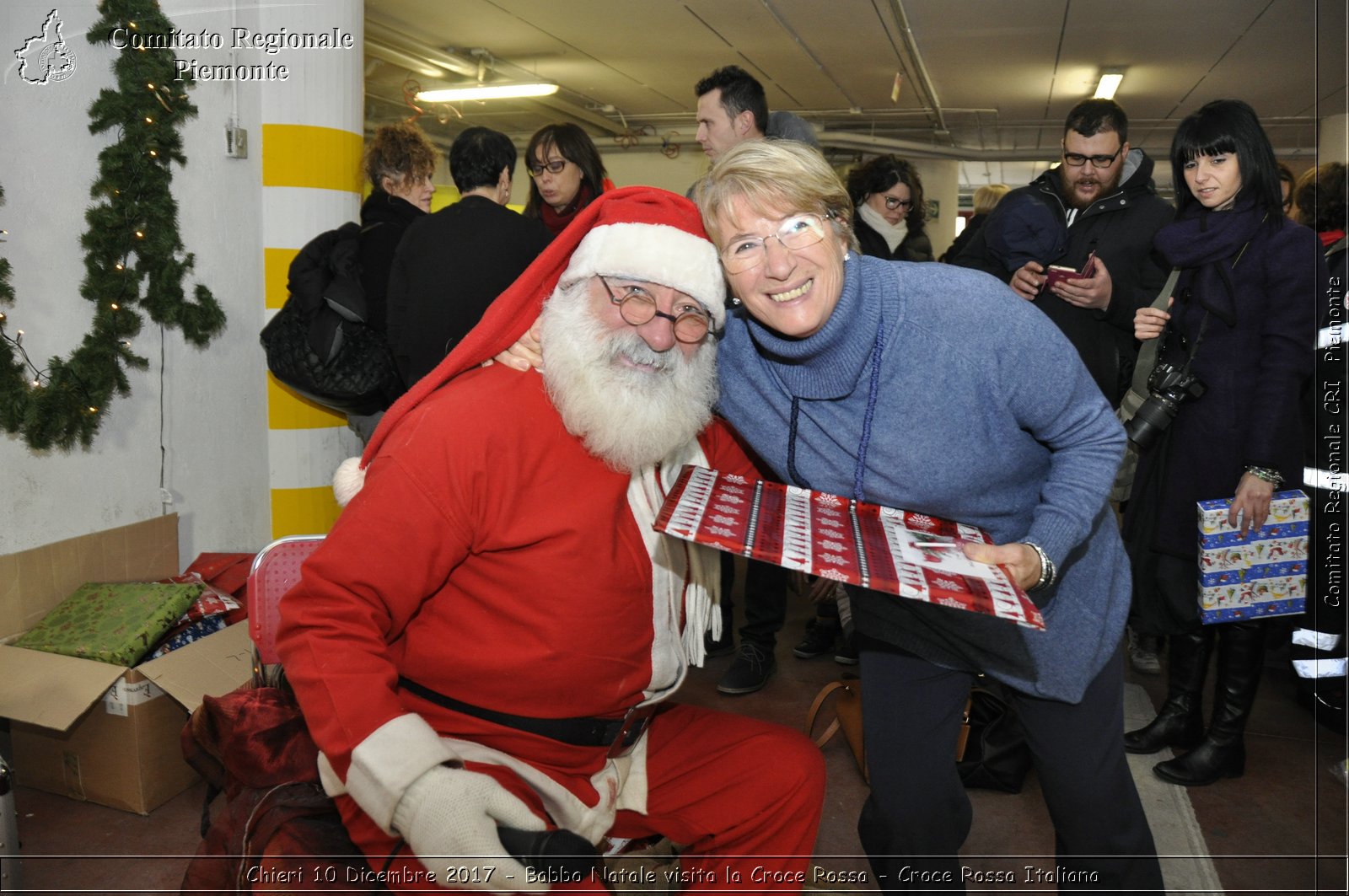 Chieri 10 Dicembre 2017 - Babbo Natale visita la Croce Rossa - Croce Rossa Italiana- Comitato Regionale del Piemonte