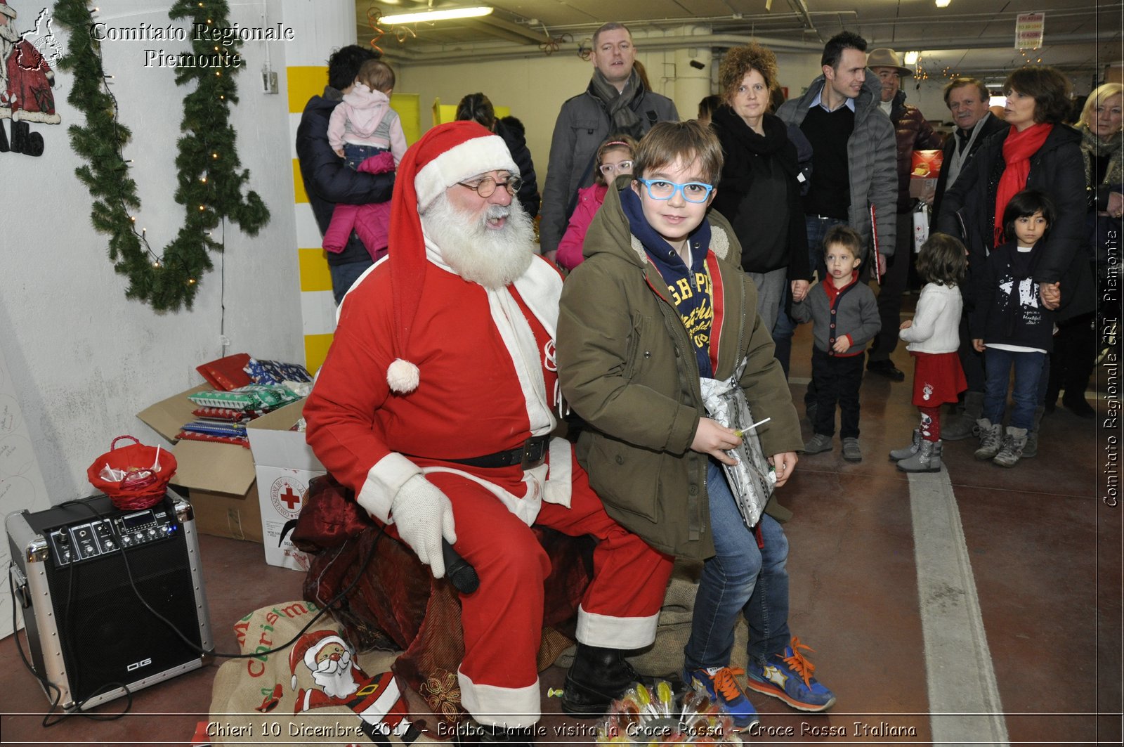 Chieri 10 Dicembre 2017 - Babbo Natale visita la Croce Rossa - Croce Rossa Italiana- Comitato Regionale del Piemonte