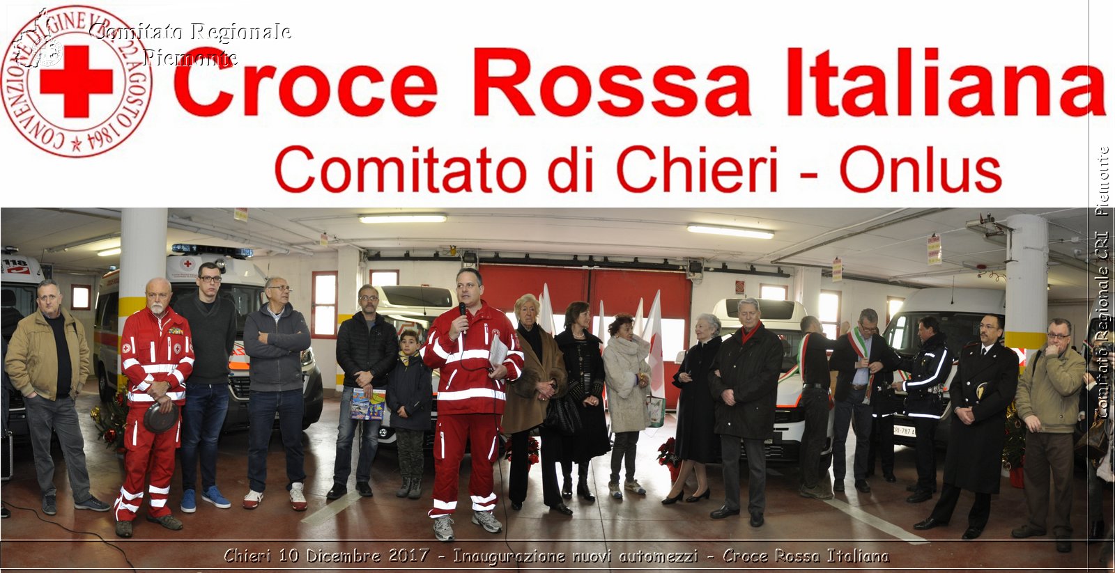 Chieri 10 Dicembre 2017 - Inaugurazione nuovi automezzi - Croce Rossa Italiana- Comitato Regionale del Piemonte