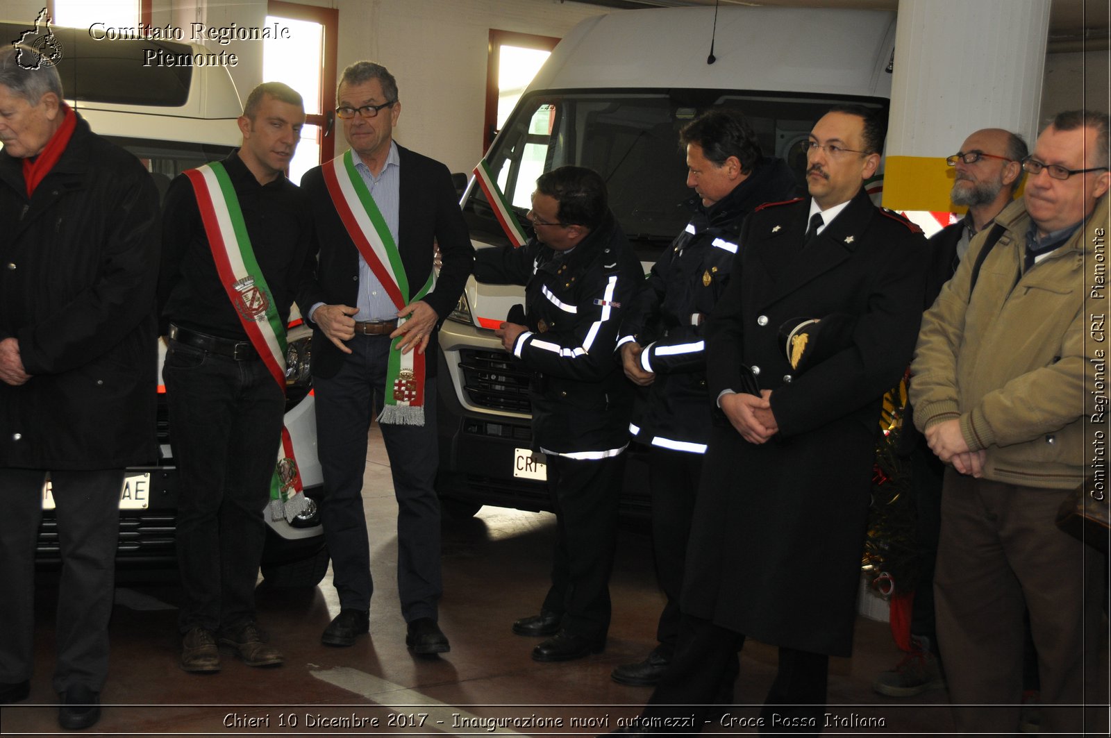 Chieri 10 Dicembre 2017 - Inaugurazione nuovi automezzi - Croce Rossa Italiana- Comitato Regionale del Piemonte