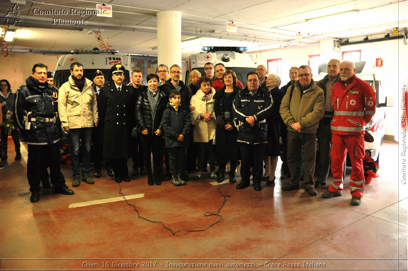 Chieri 10 Dicembre 2017 - Inaugurazione nuovi automezzi - Croce Rossa Italiana- Comitato Regionale del Piemonte