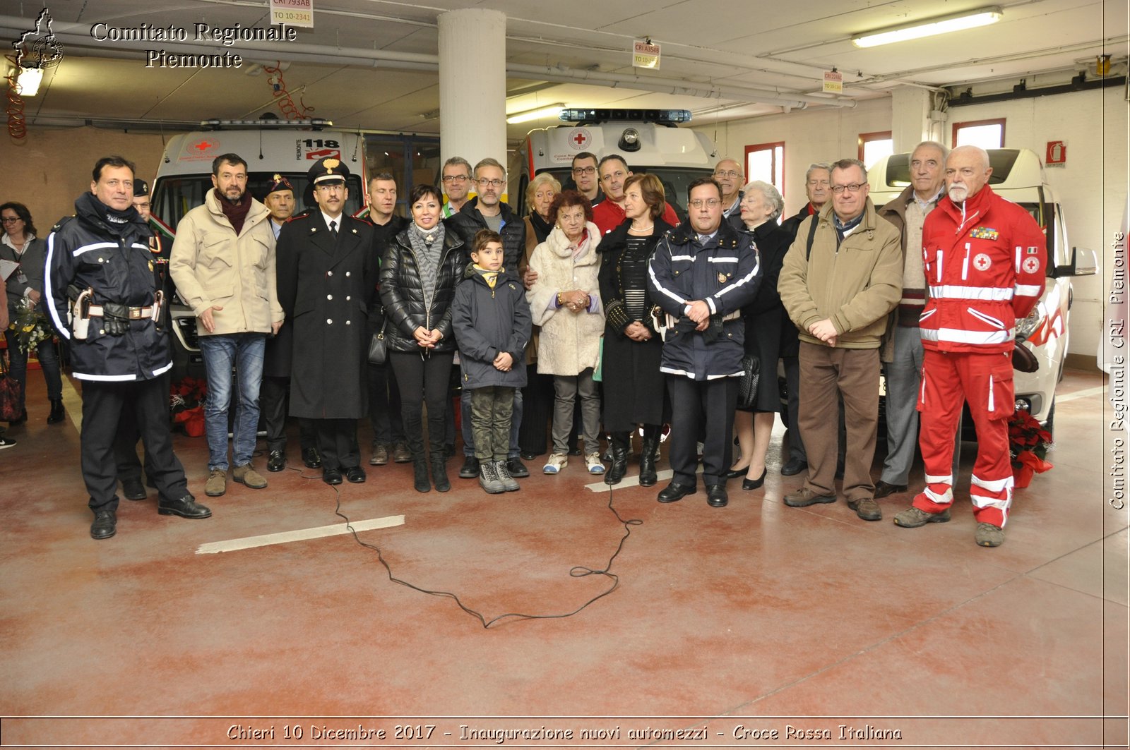 Chieri 10 Dicembre 2017 - Inaugurazione nuovi automezzi - Croce Rossa Italiana- Comitato Regionale del Piemonte