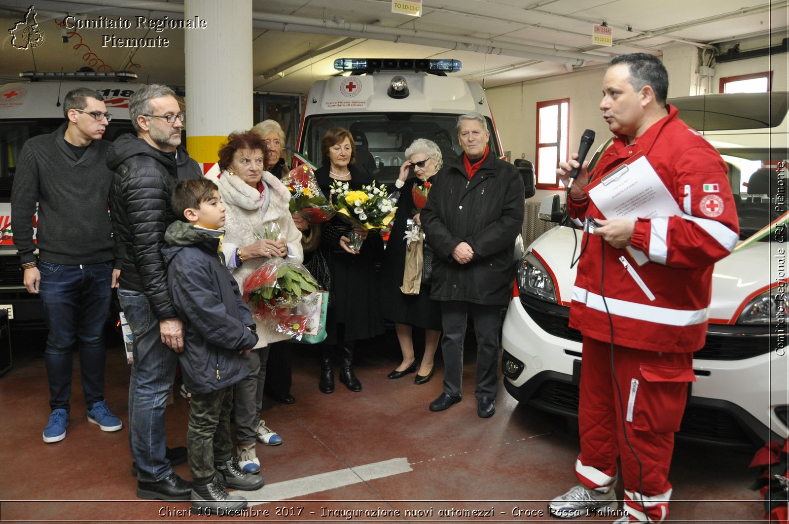 Chieri 10 Dicembre 2017 - Inaugurazione nuovi automezzi - Croce Rossa Italiana- Comitato Regionale del Piemonte