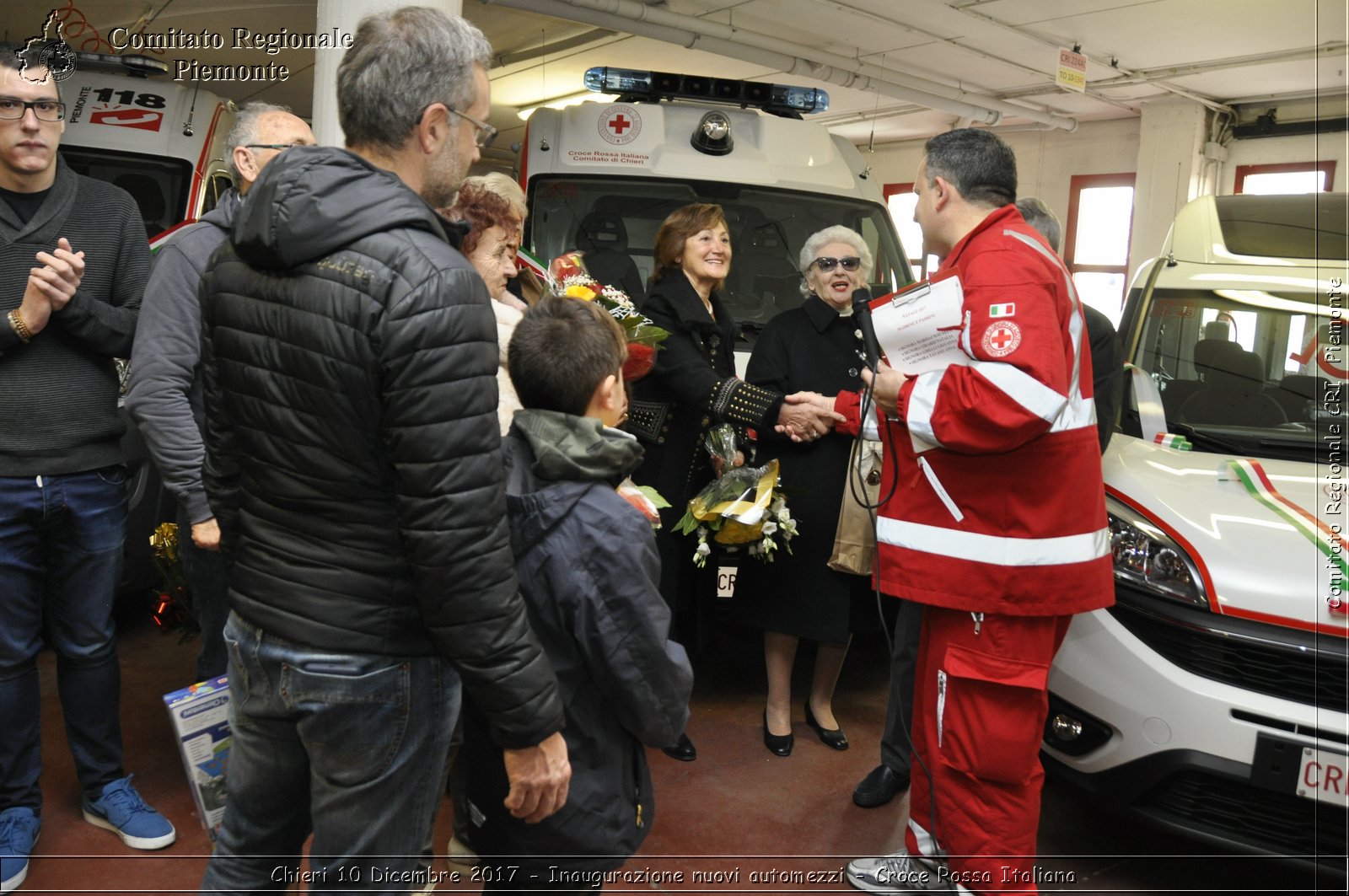 Chieri 10 Dicembre 2017 - Inaugurazione nuovi automezzi - Croce Rossa Italiana- Comitato Regionale del Piemonte