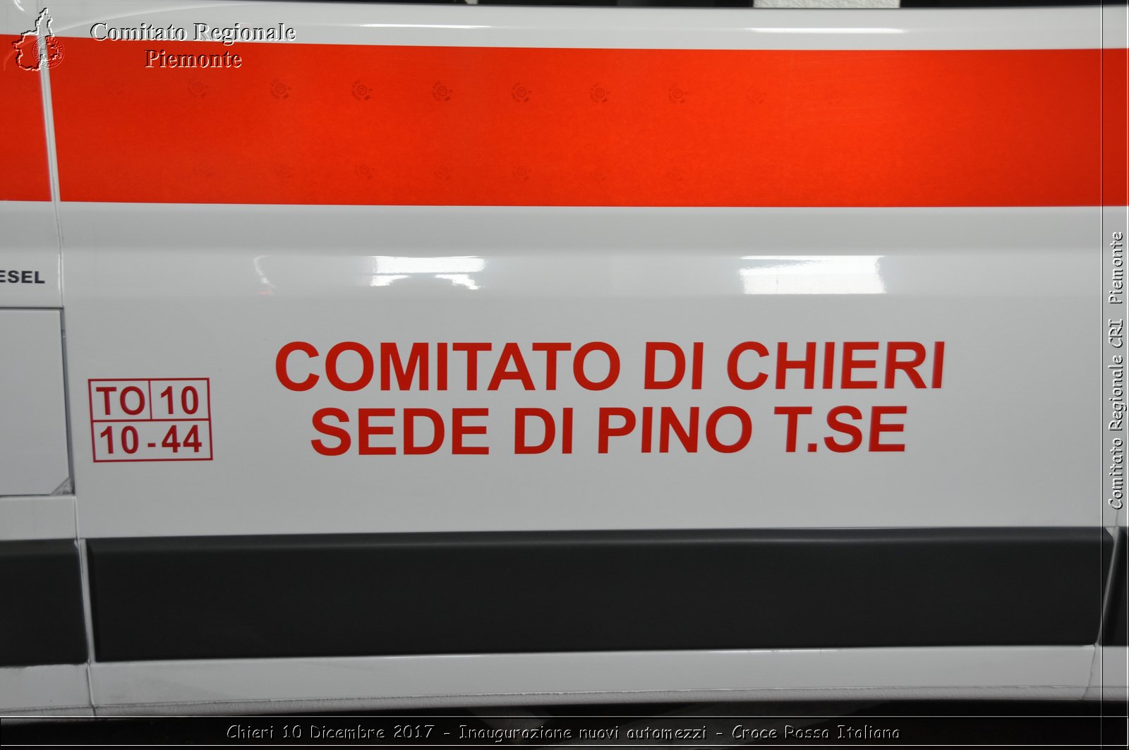 Chieri 10 Dicembre 2017 - Inaugurazione nuovi automezzi - Croce Rossa Italiana- Comitato Regionale del Piemonte