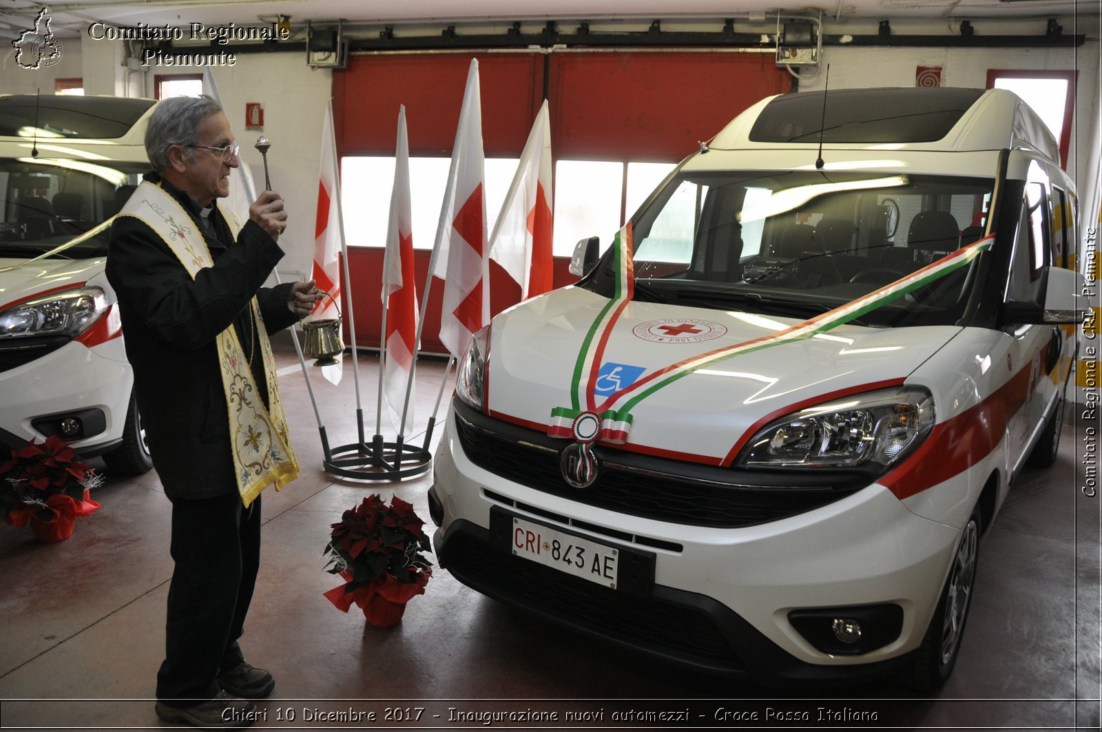 Chieri 10 Dicembre 2017 - Inaugurazione nuovi automezzi - Croce Rossa Italiana- Comitato Regionale del Piemonte