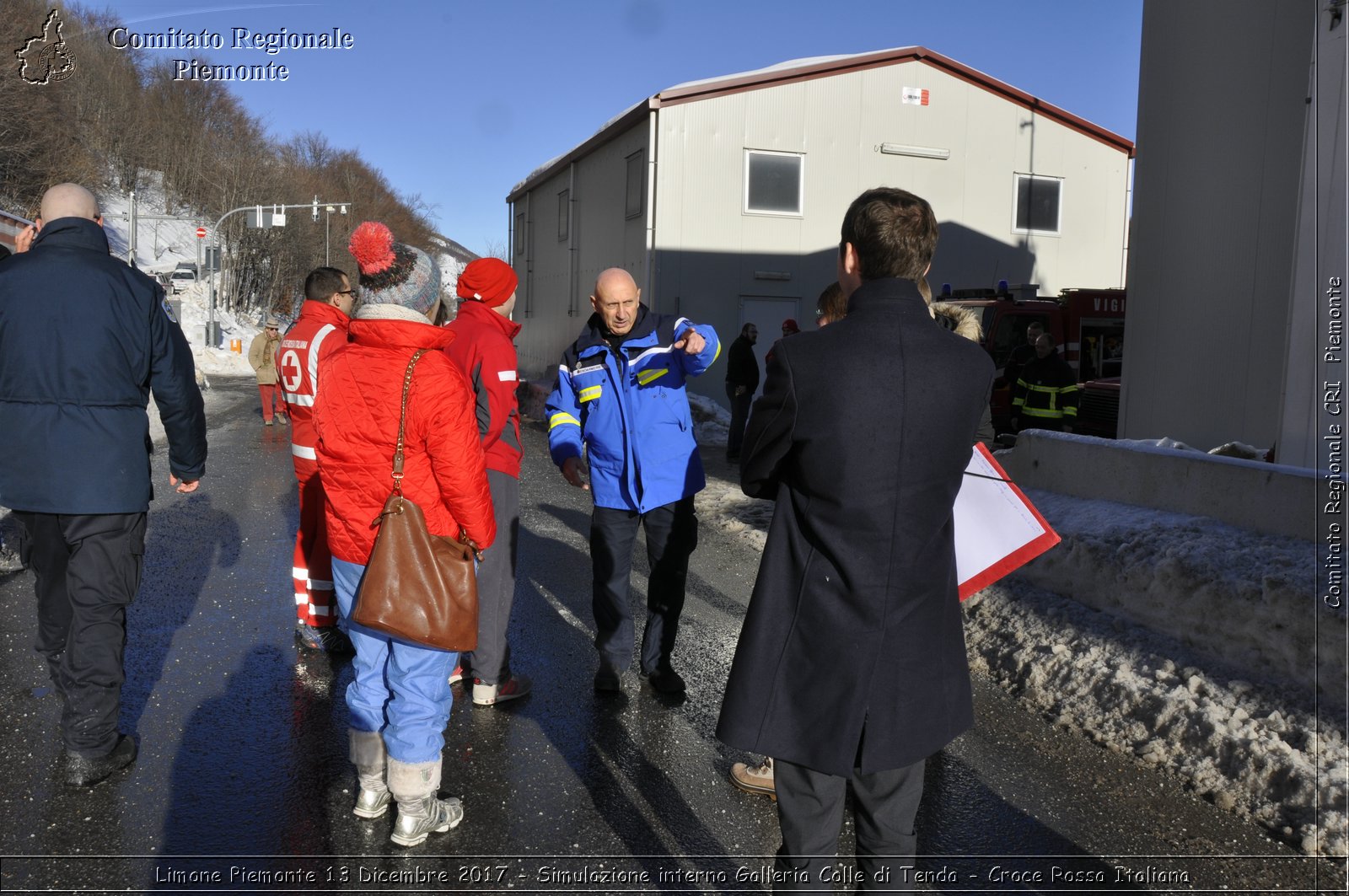 Limone Piemonte 13 Dicembre 2017 - Simulazione interno Galleria Colle di Tenda - Croce Rossa Italiana- Comitato Regionale del Piemonte