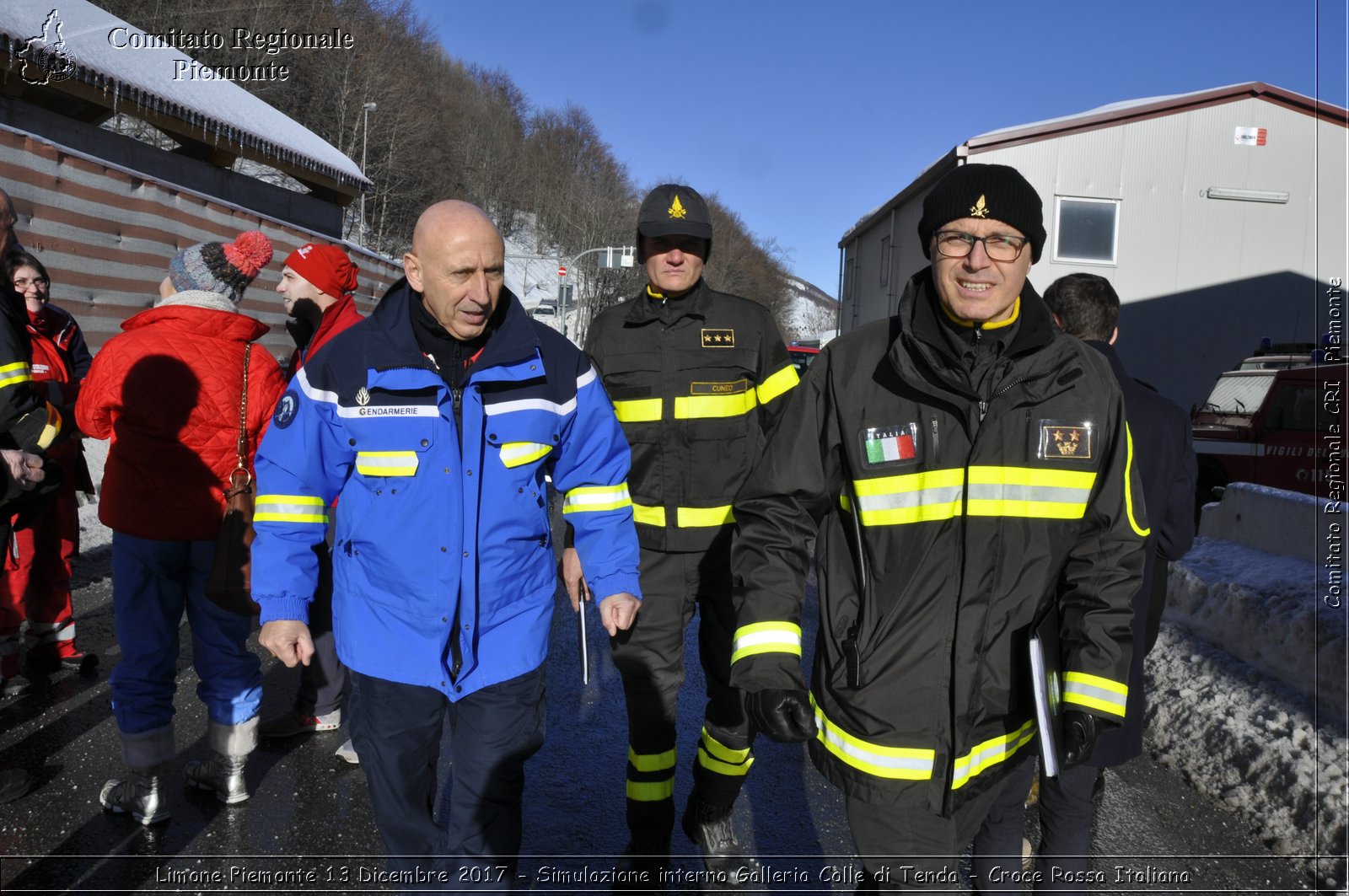 Limone Piemonte 13 Dicembre 2017 - Simulazione interno Galleria Colle di Tenda - Croce Rossa Italiana- Comitato Regionale del Piemonte